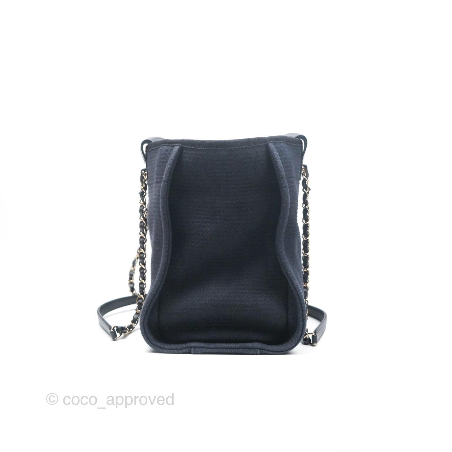 Chanel New Small Deauville Navy Canvas