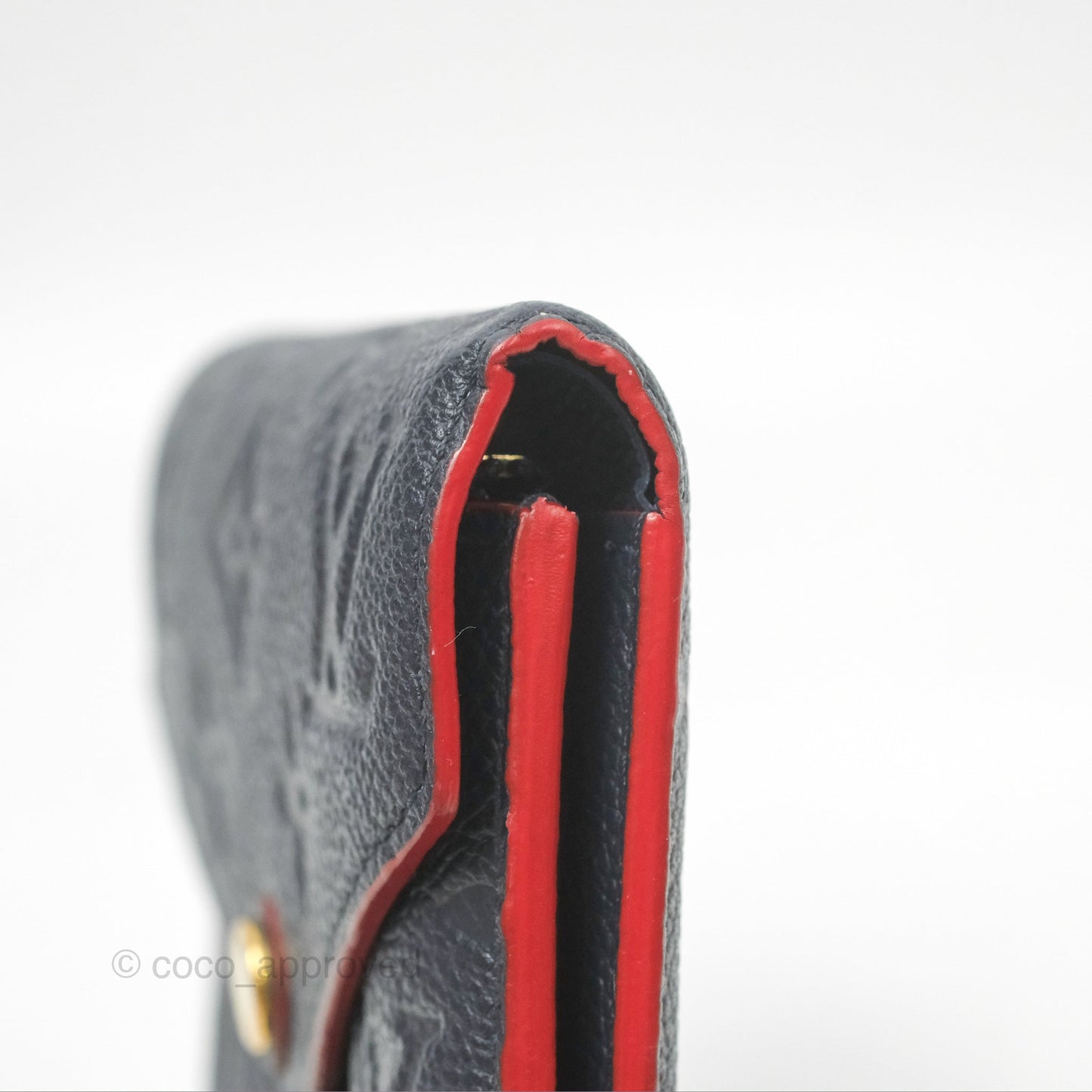 Louis Vuitton Victorine Wallet Marine Rouge Monogram Empreinte