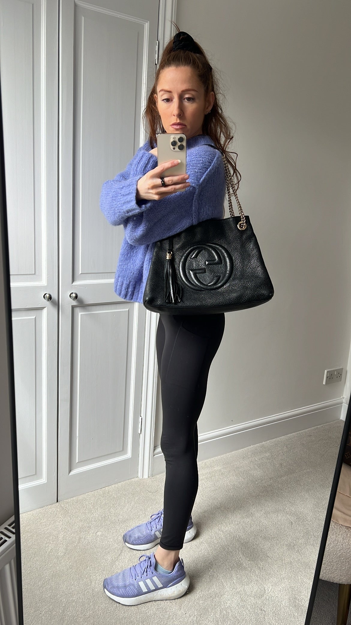 Luxury Gucci Trending 2025 Black Soho Chain Tote