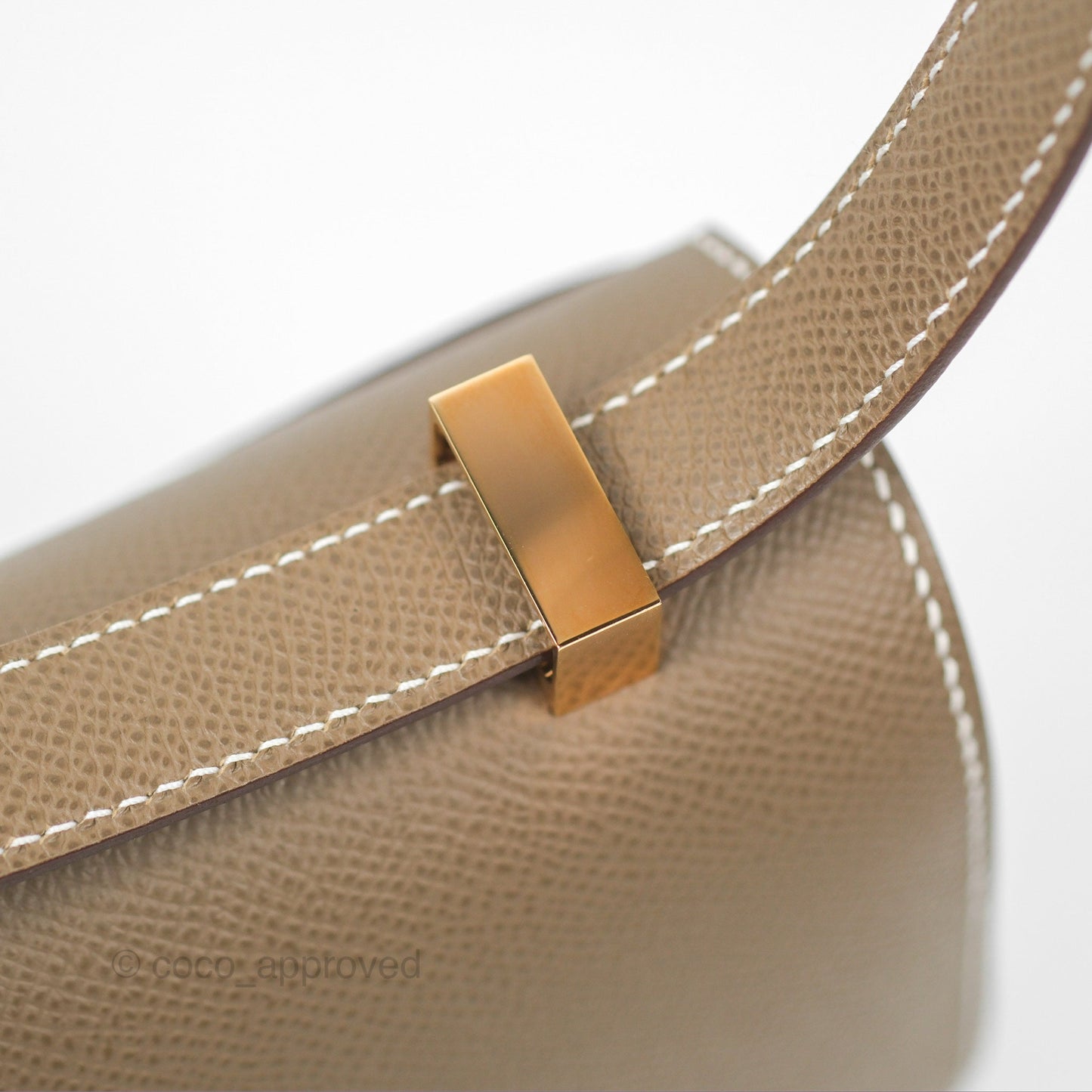 Hermès Constance 24 Mirror Etoupe 18 Epsom Rose Gold Hardware