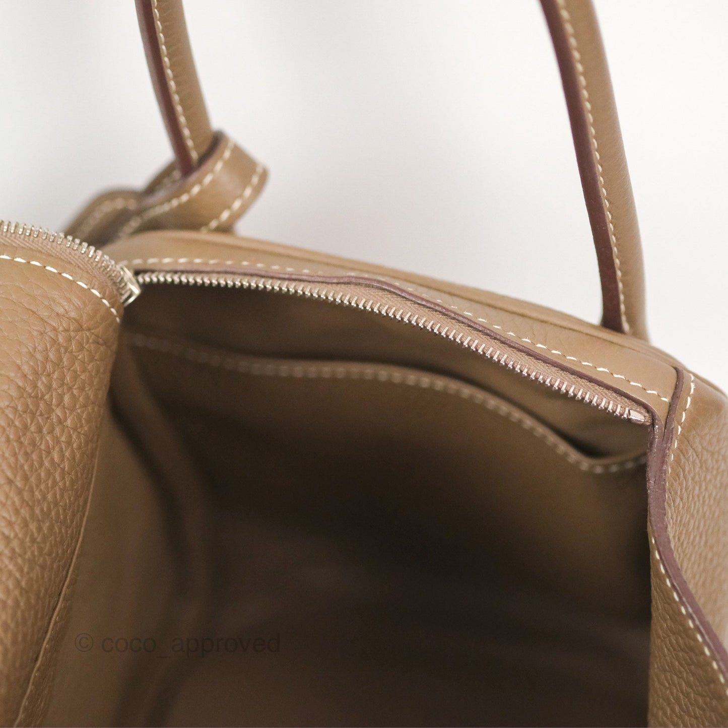 Hermès Lindy 26 Etoupe Clemence Palladium Hardware