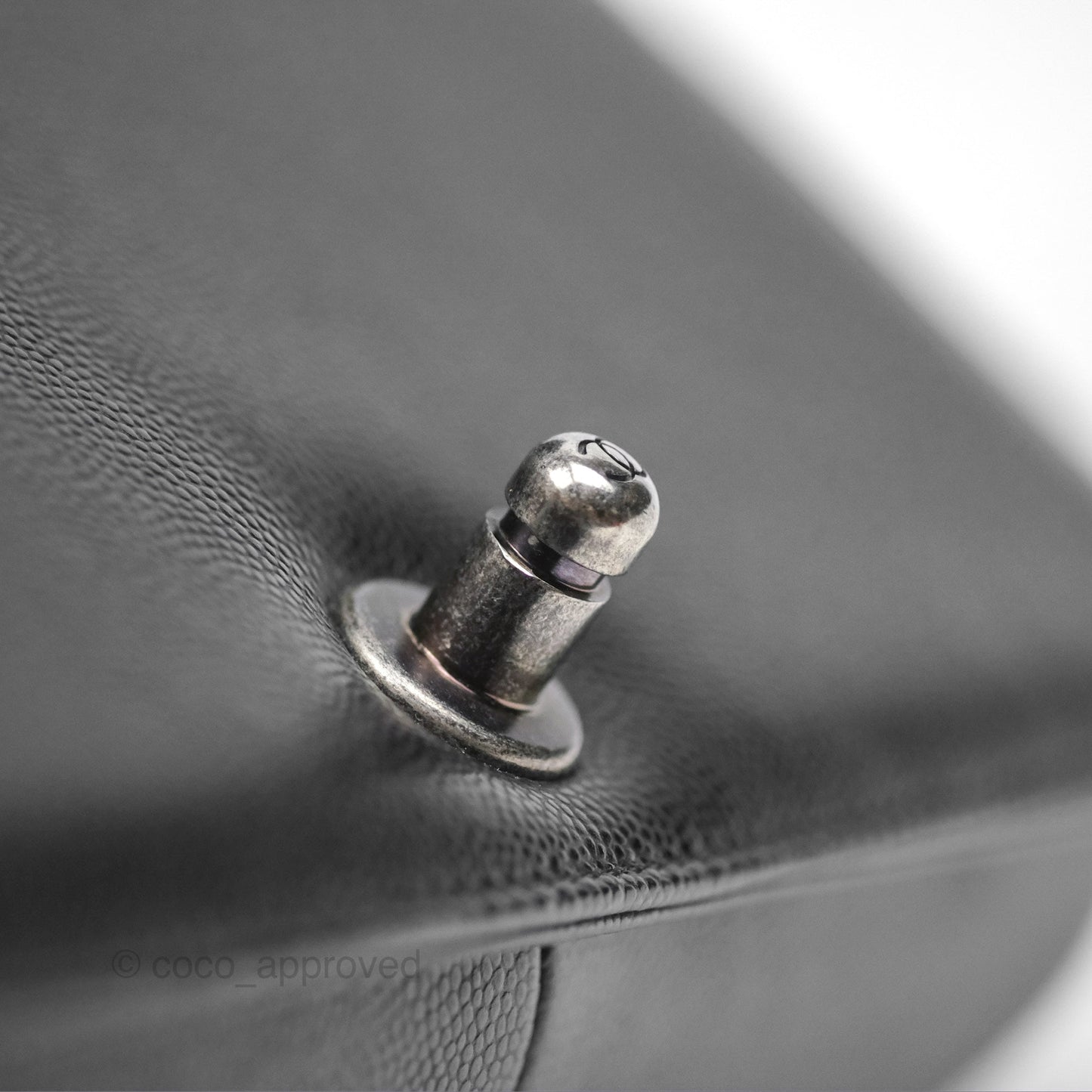Chanel Medium Boy Quilted Black Caviar Ruthenium Hardware