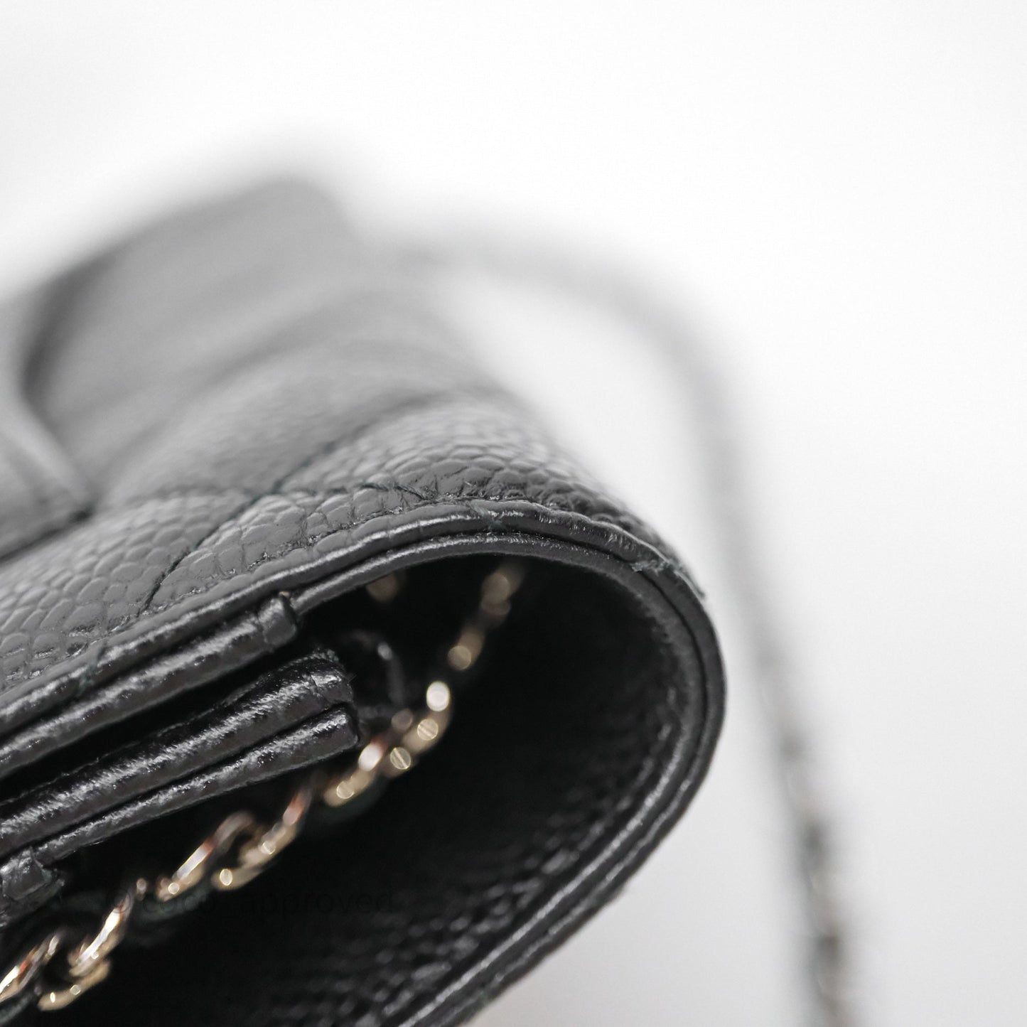 Chanel Quilted Classic WOC Black Caviar Silver Hardware