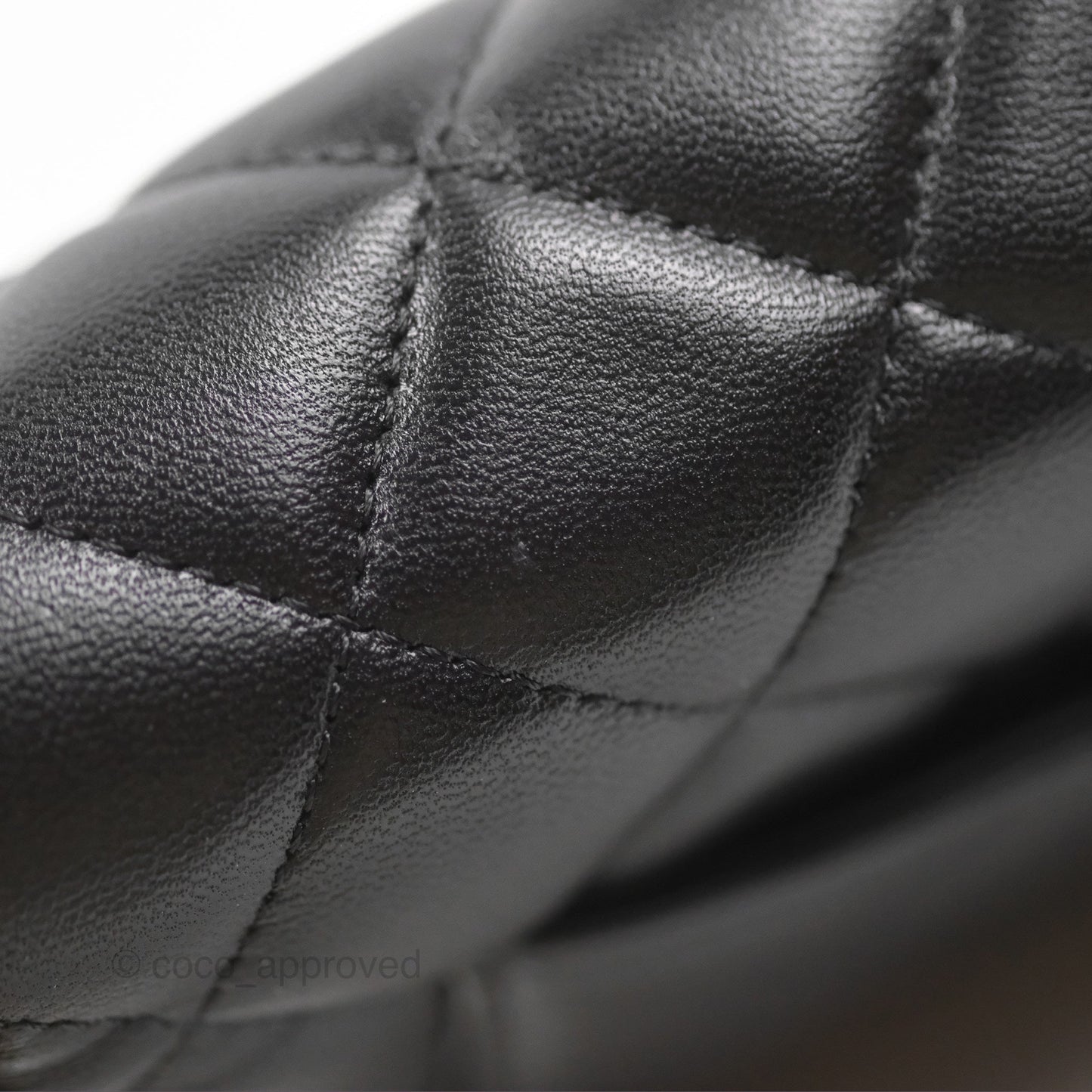 Chanel Classic Quilted Wallet on Chain WOC Black Lambskin Gold Hardware