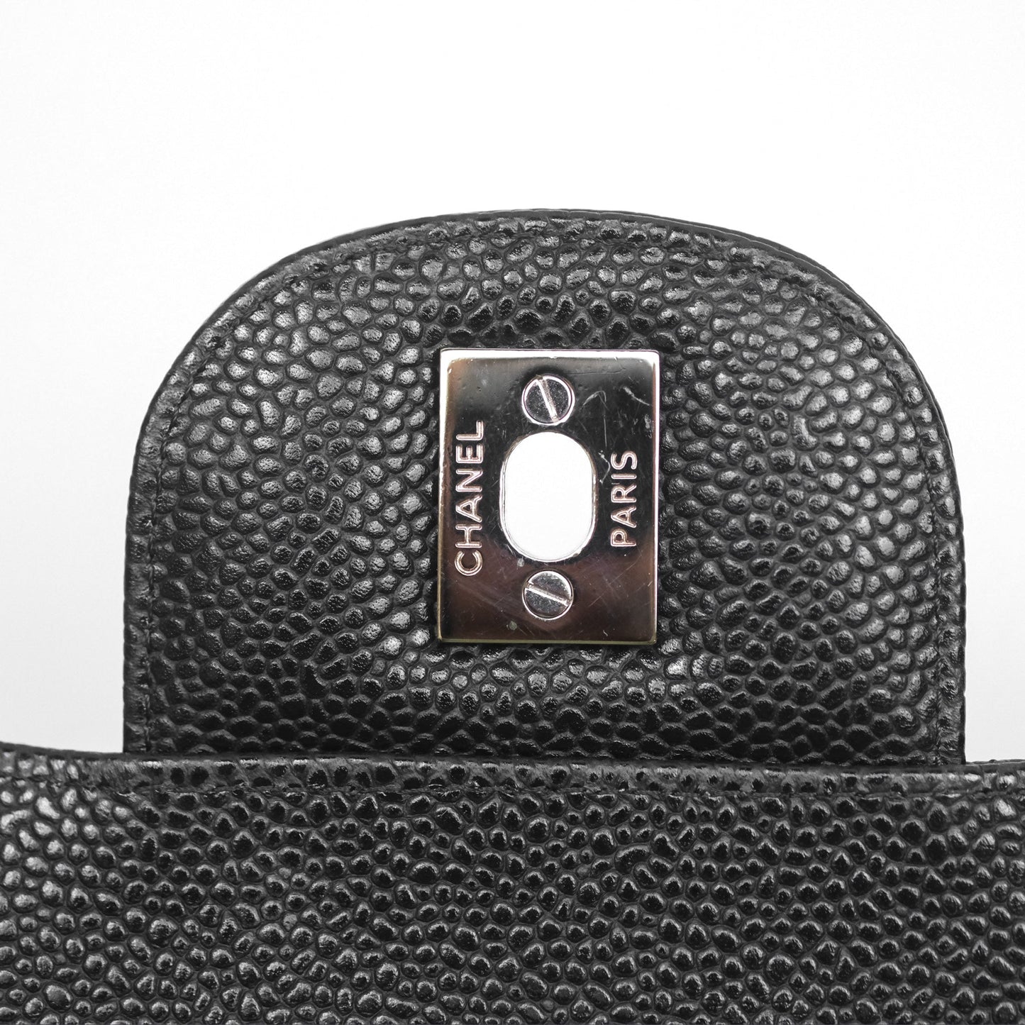 Chanel Jumbo Double Flap Black Caviar Silver Hardware⁣⁣