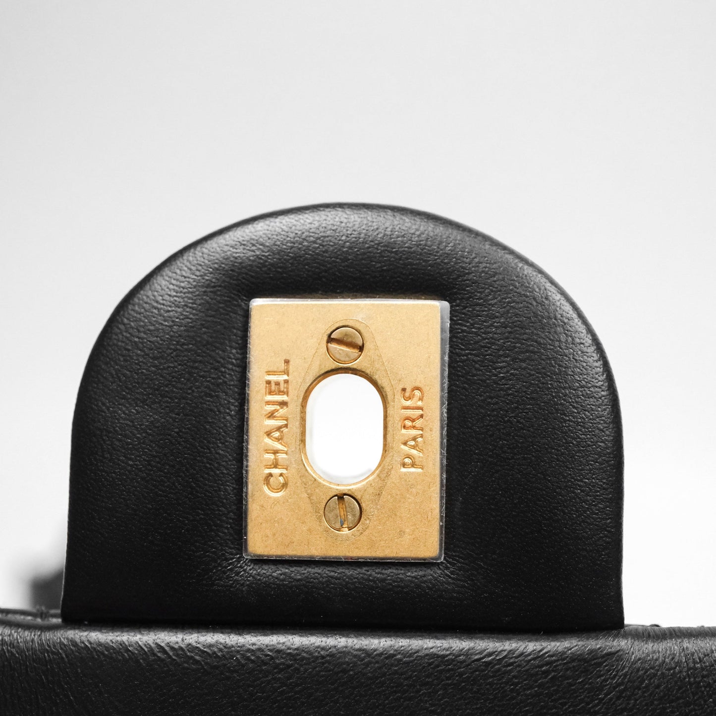 Chanel Romance Mini Square Flap Black Lambskin Aged Gold Hardware