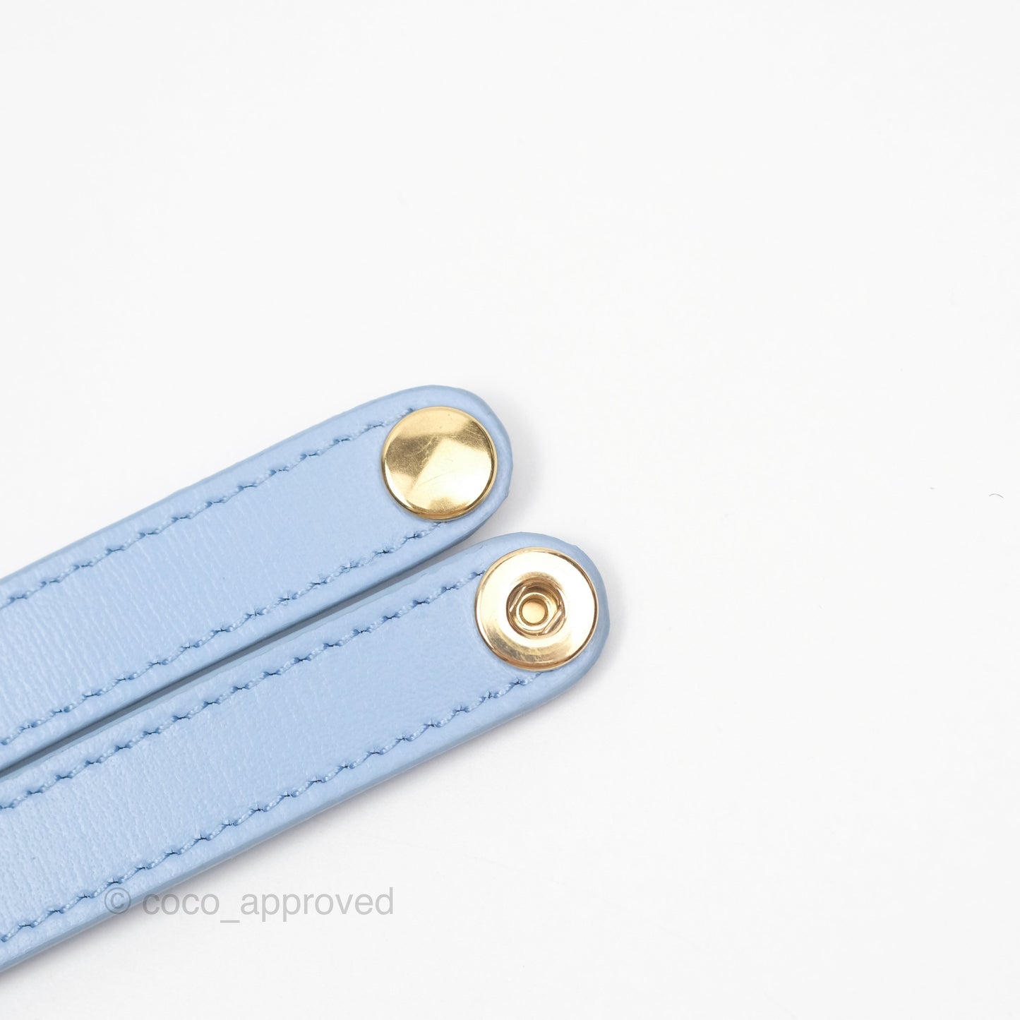 Celine Mini Triomphe Shiny Calfskin Light Blue