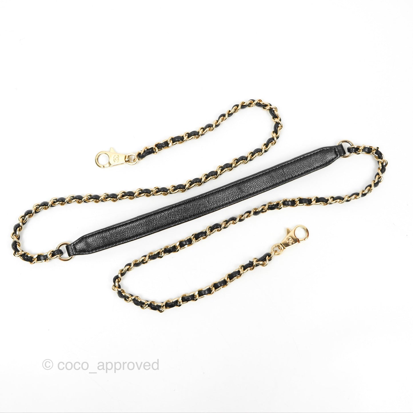 Chanel Mini Coco Handle Quilted Black Caviar Gold Hardware