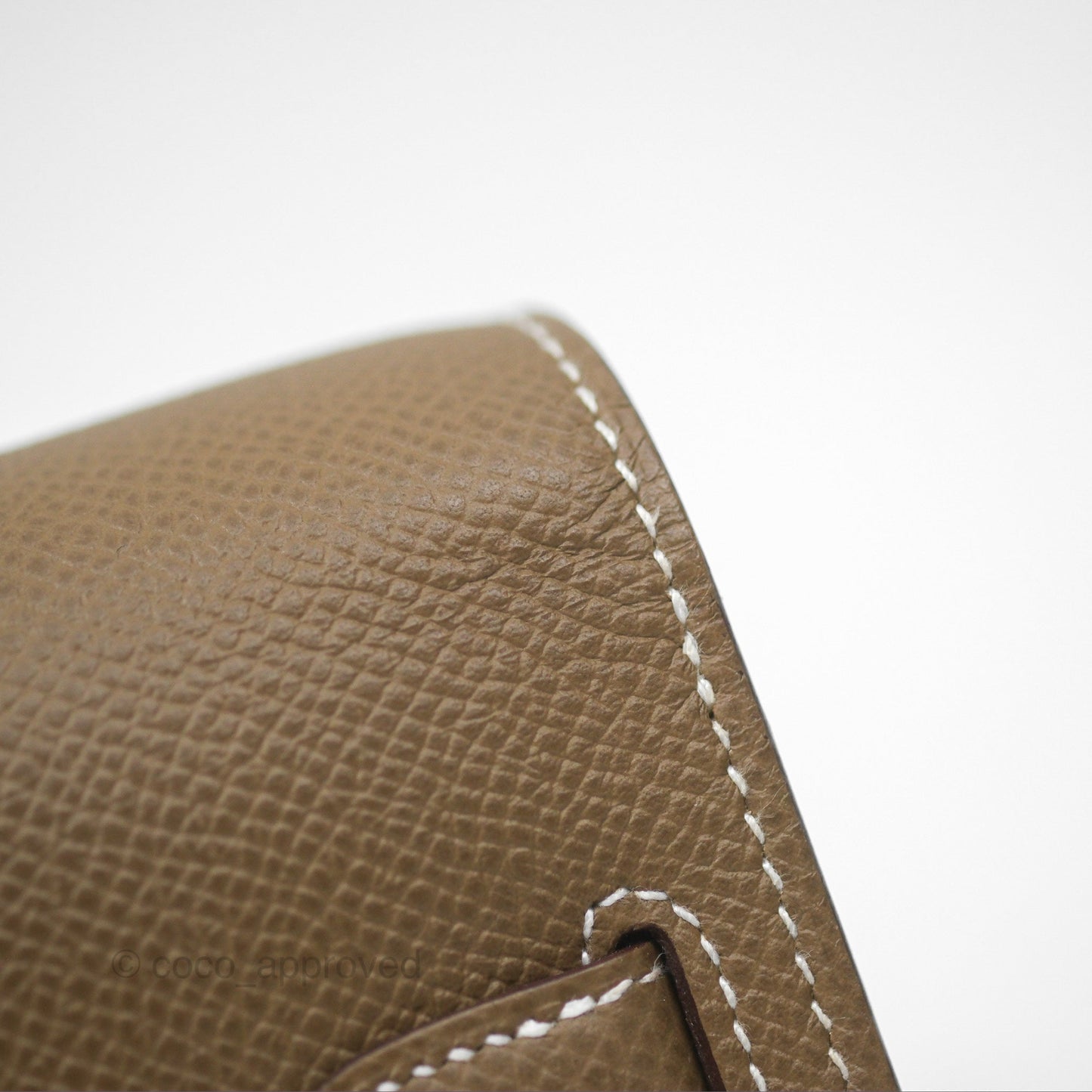 Hermès Kelly To Go Wallet Etoupe 18 Epsom Palladium Hardware