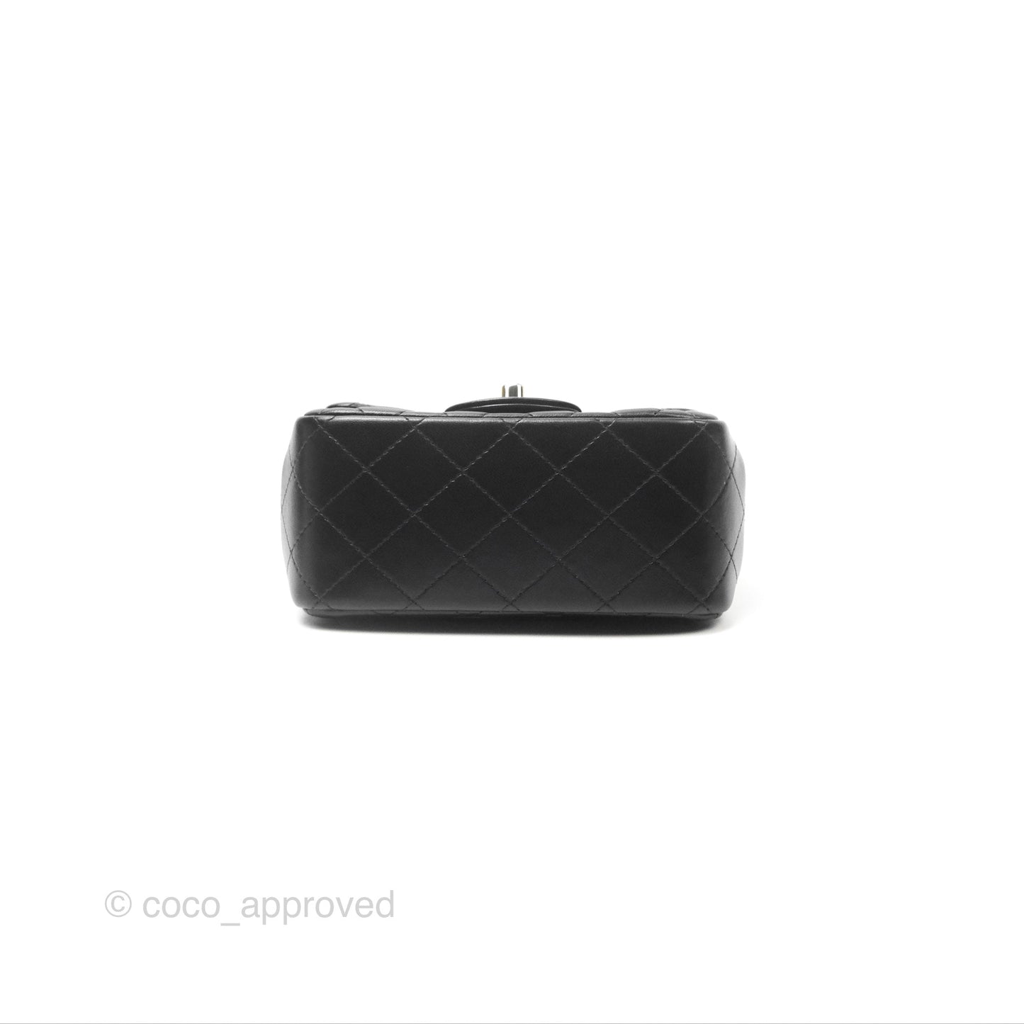 Chanel Mini Square Black Lambskin Gold Hardware