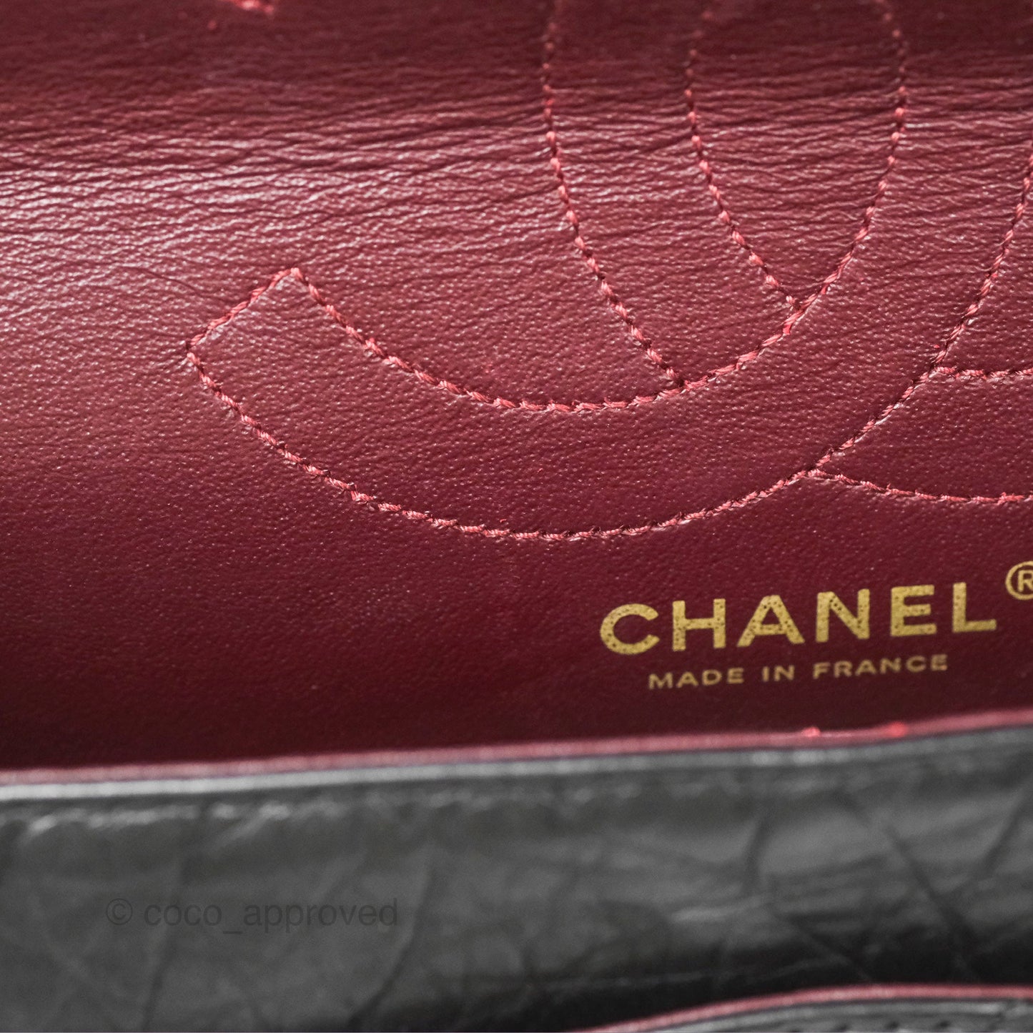 Chanel Reissue 226 Quilted Black Aged Calfskin Aged Gold Hardware