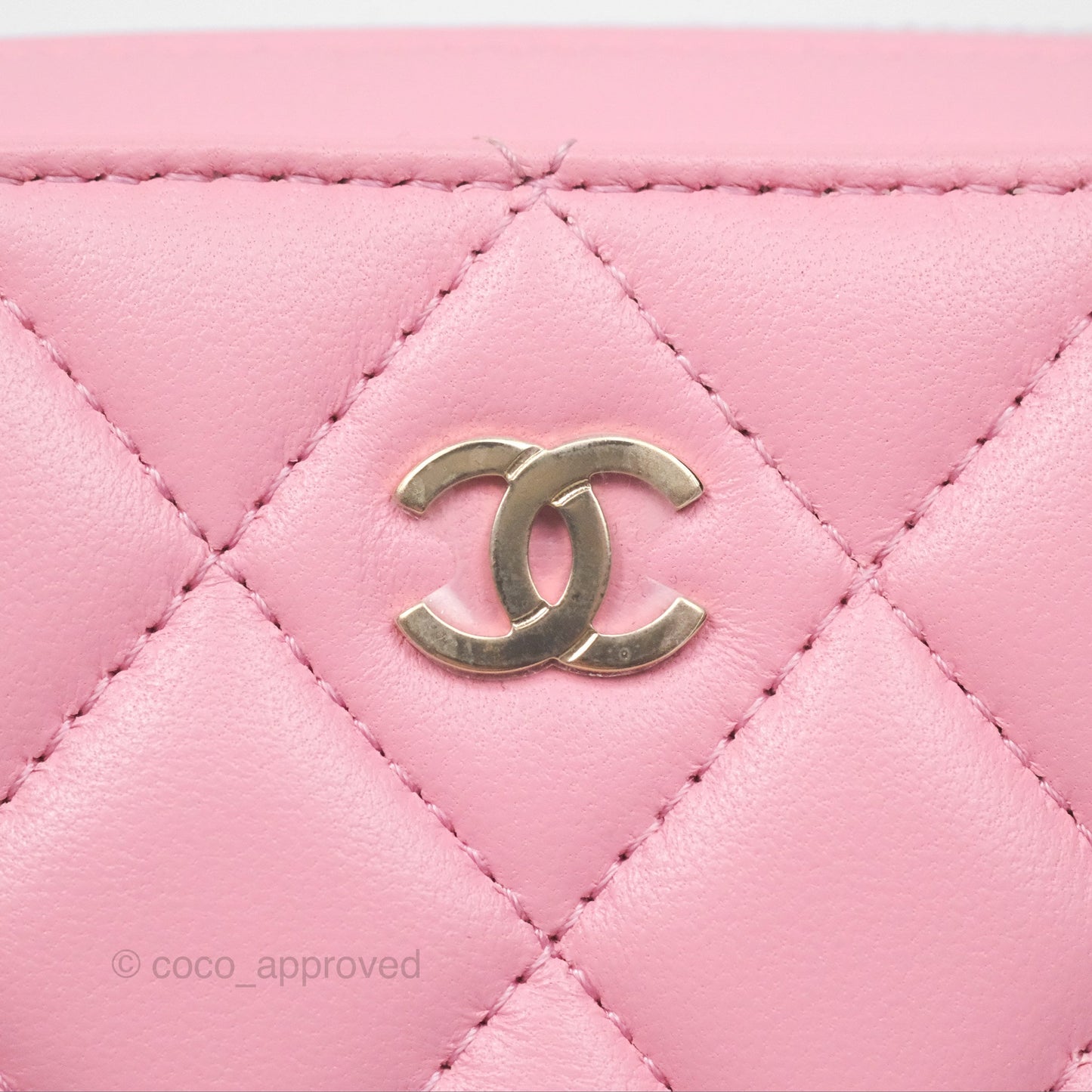Chanel Camera Case Quilted Pink Lambskin Gold Hardware
