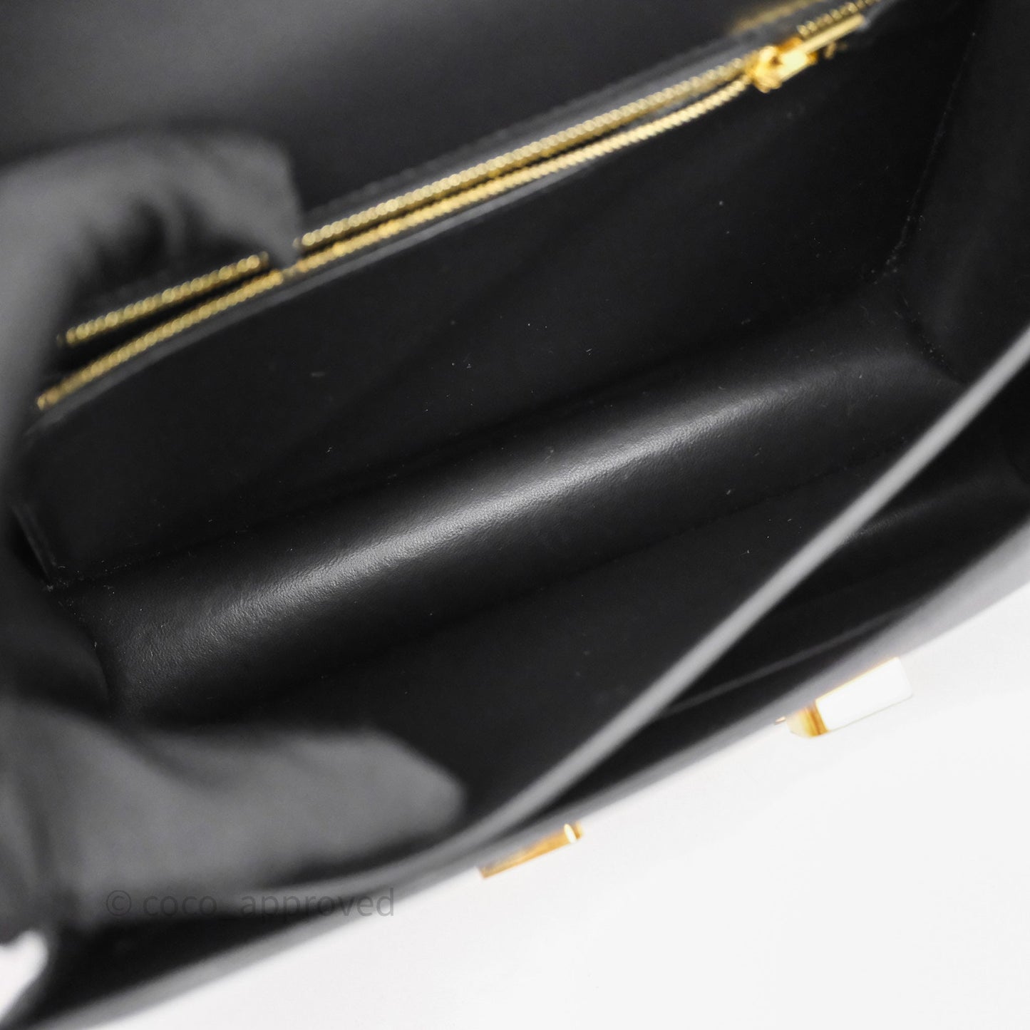 Hermès Constance 24 Noir 89 Epsom Gold Hardware