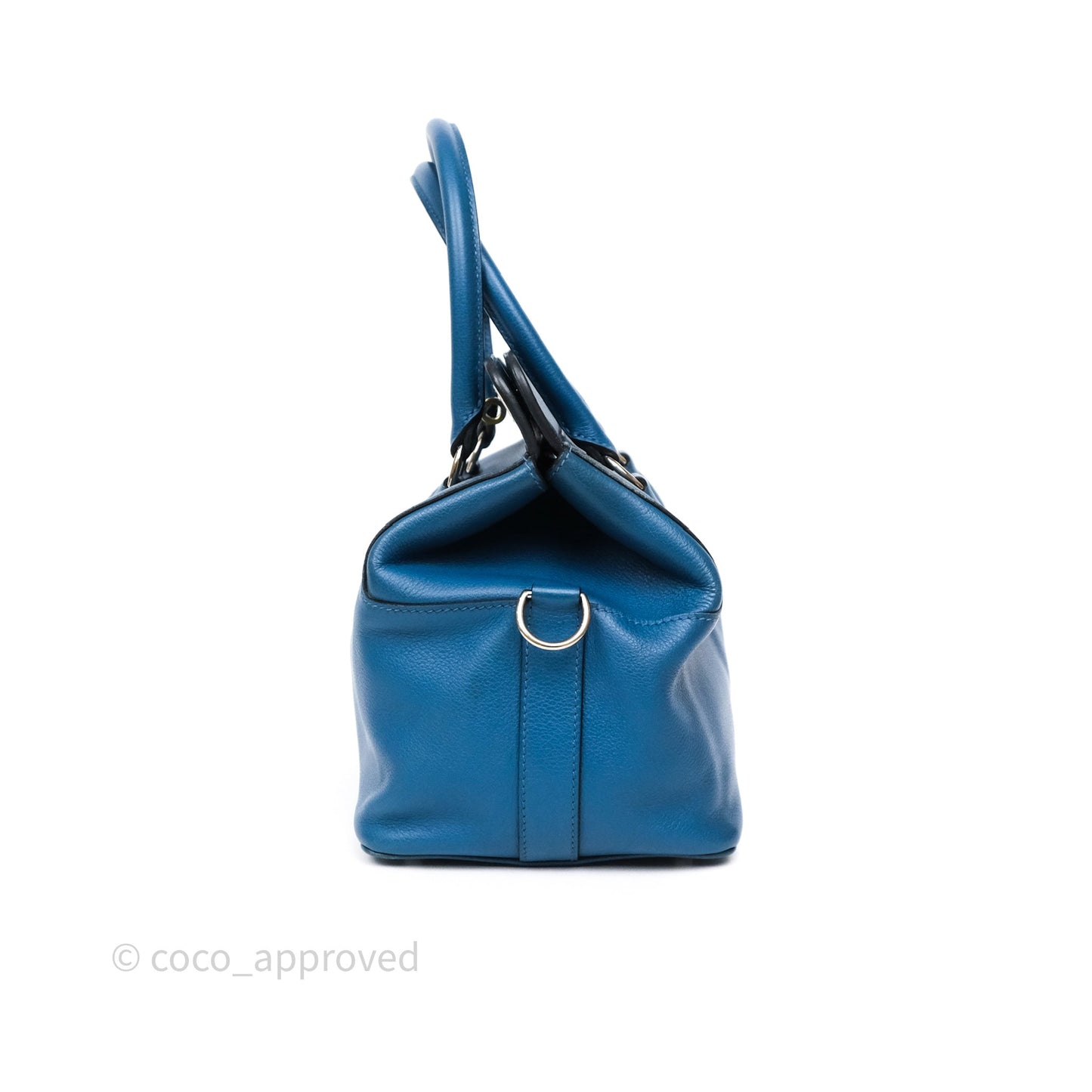 Hermès ToolBox 20 Bleu Cobalt 7C Evercolor Palladium Hardware