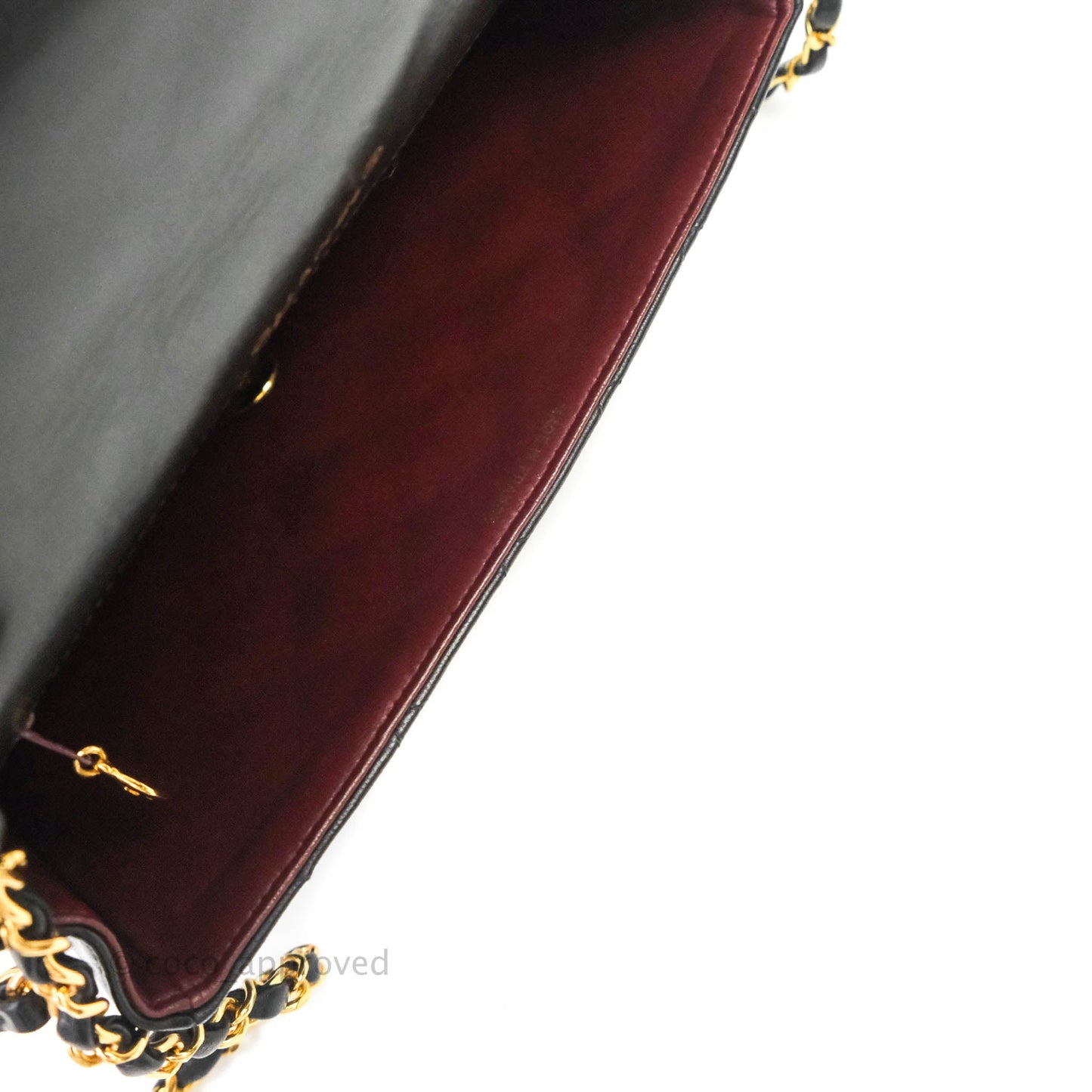 Chanel Black Quilted Lambskin Medium Vintage Classic Diana Flap Bag