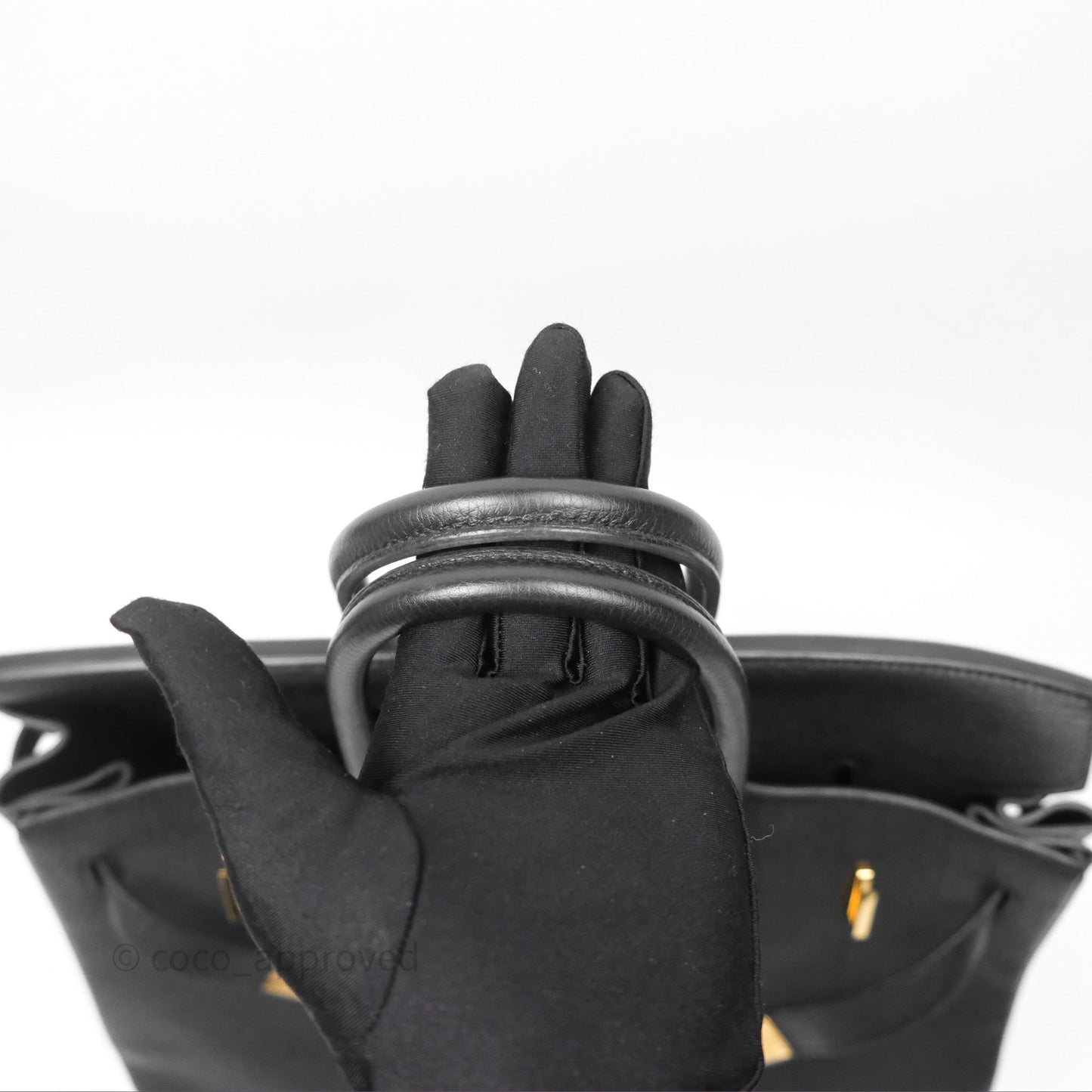 Hermès Birkin 35 Retourne Black Noir 89 Clemence Gold Hardware