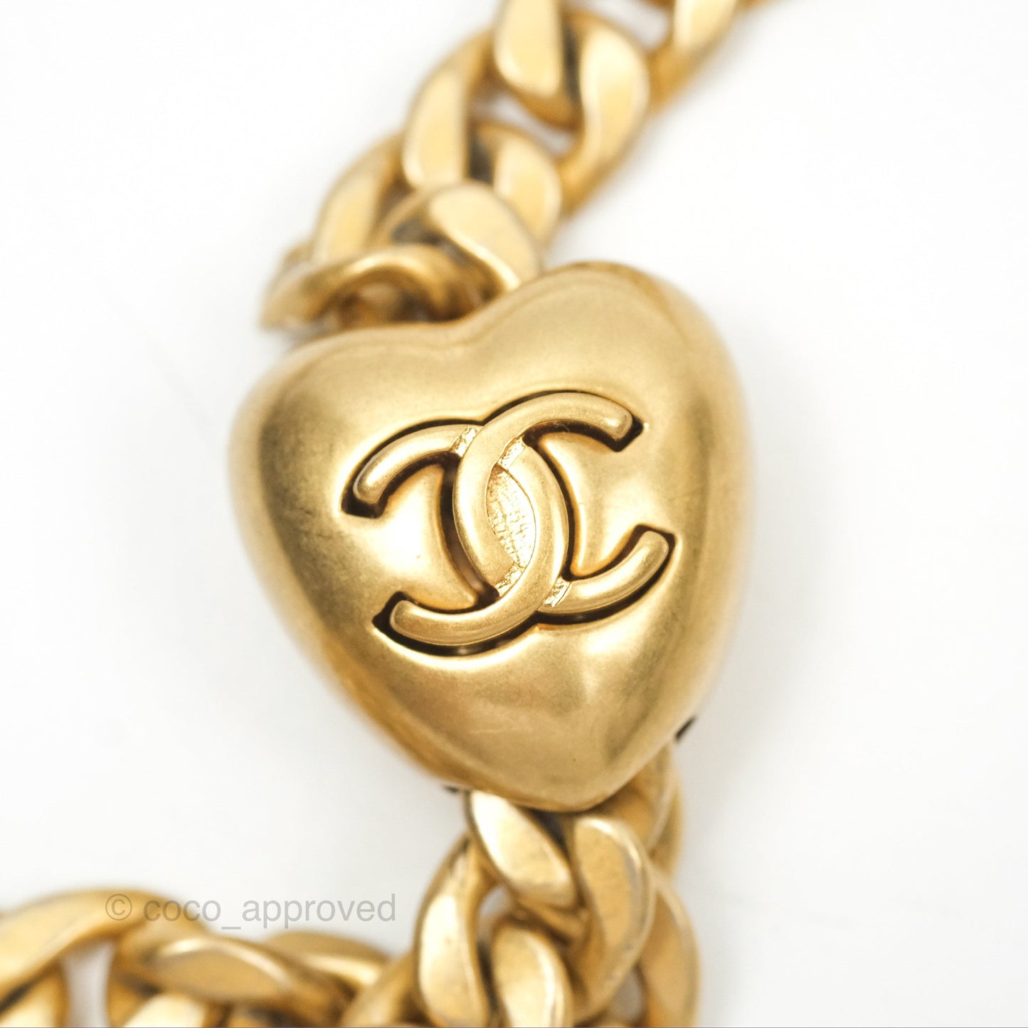 Chanel Vanity with Heart Adjustable Chain Black Caviar Aged Gold Hardware
