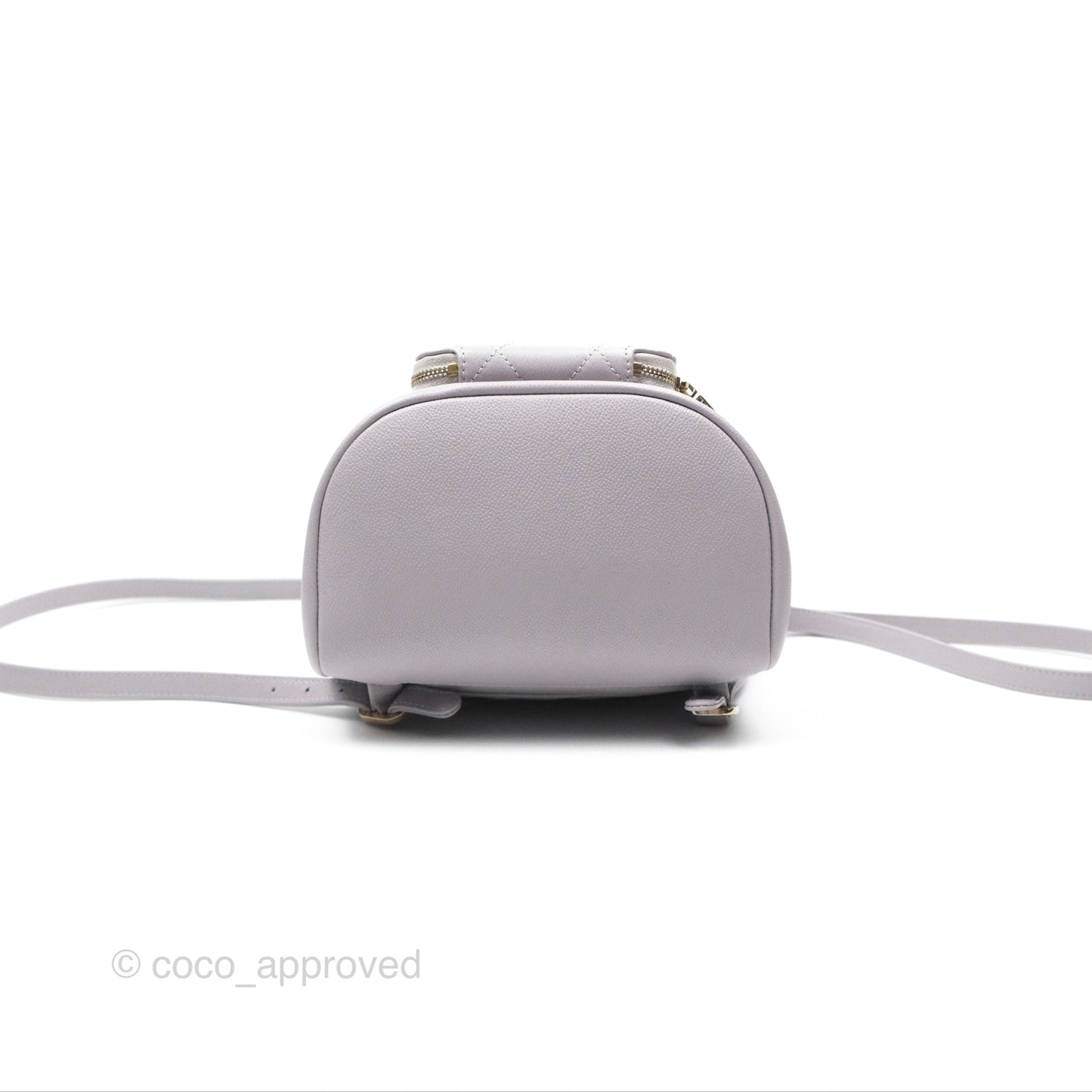 Chanel Mini Business Affinity Backpack Grey Caviar Gold Hardware 22B