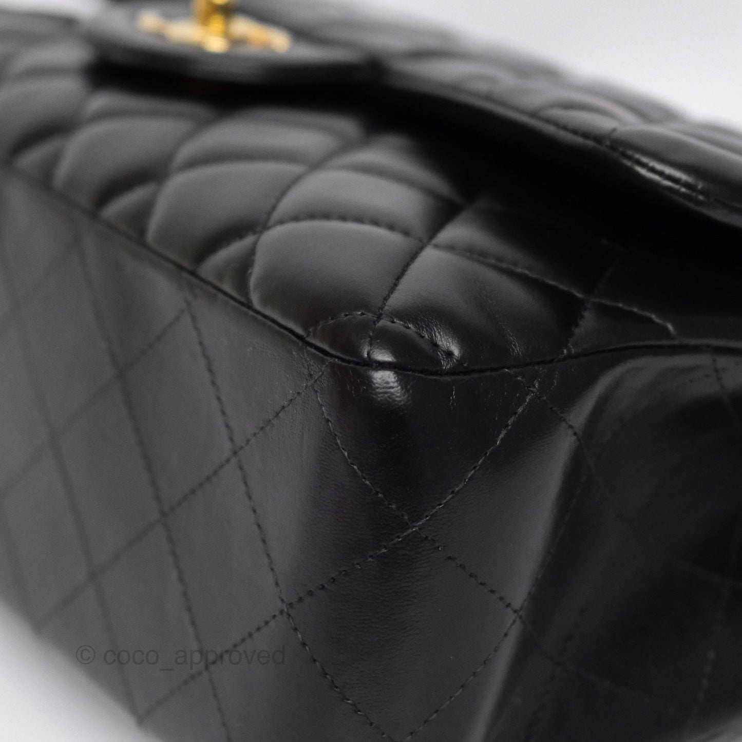 Chanel Jumbo Double Flap Black Lambskin Gold Hardware⁣⁣