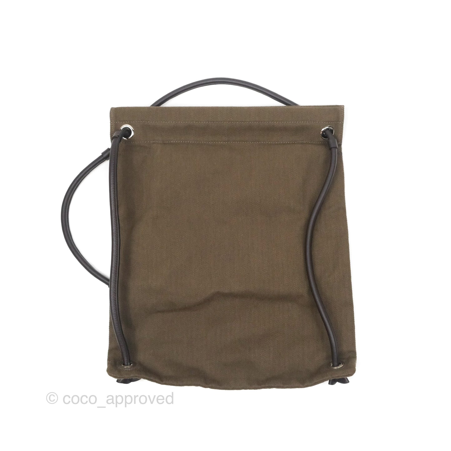 Hermès 2-way Maline Bag Khaki Canvas