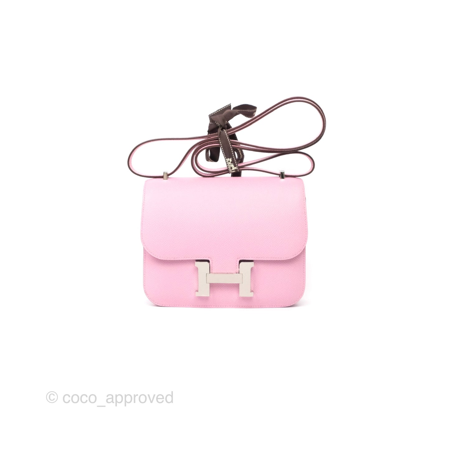 Hermès Constance Mini 18cm Mauve Sylvestre X9 Epsom Palladium Hardware
