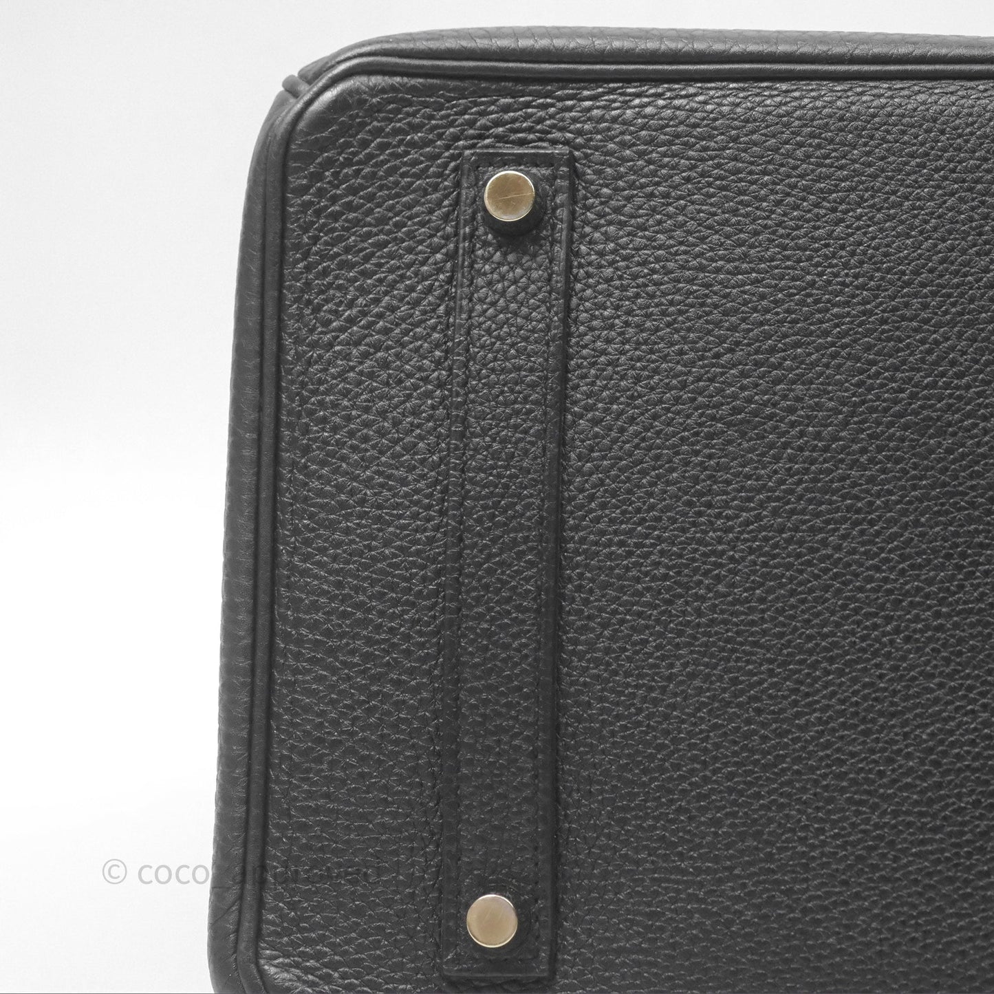 Hermès Birkin 35 Retourne Black Noir 89 Clemence Gold Hardware