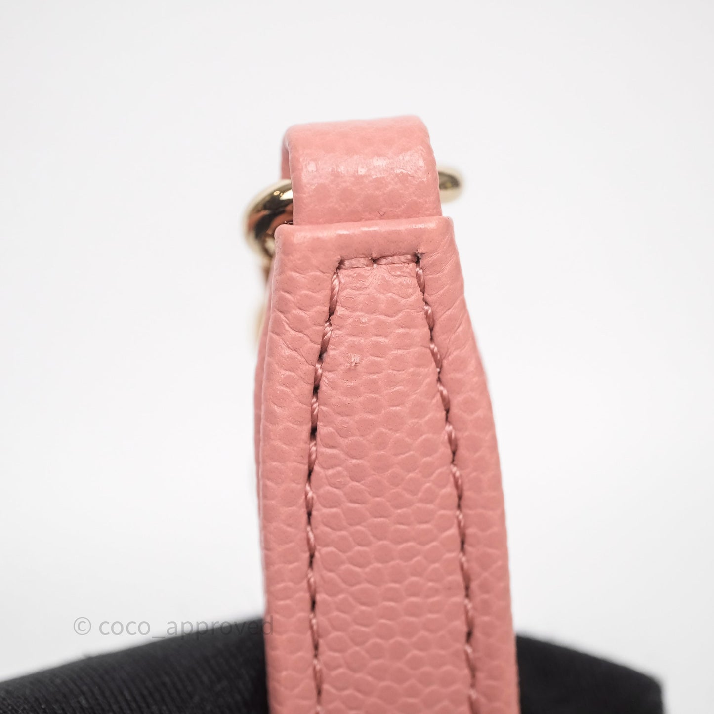 Chanel Small Coco Handle Quilted Pink Caviar Gold Hardware