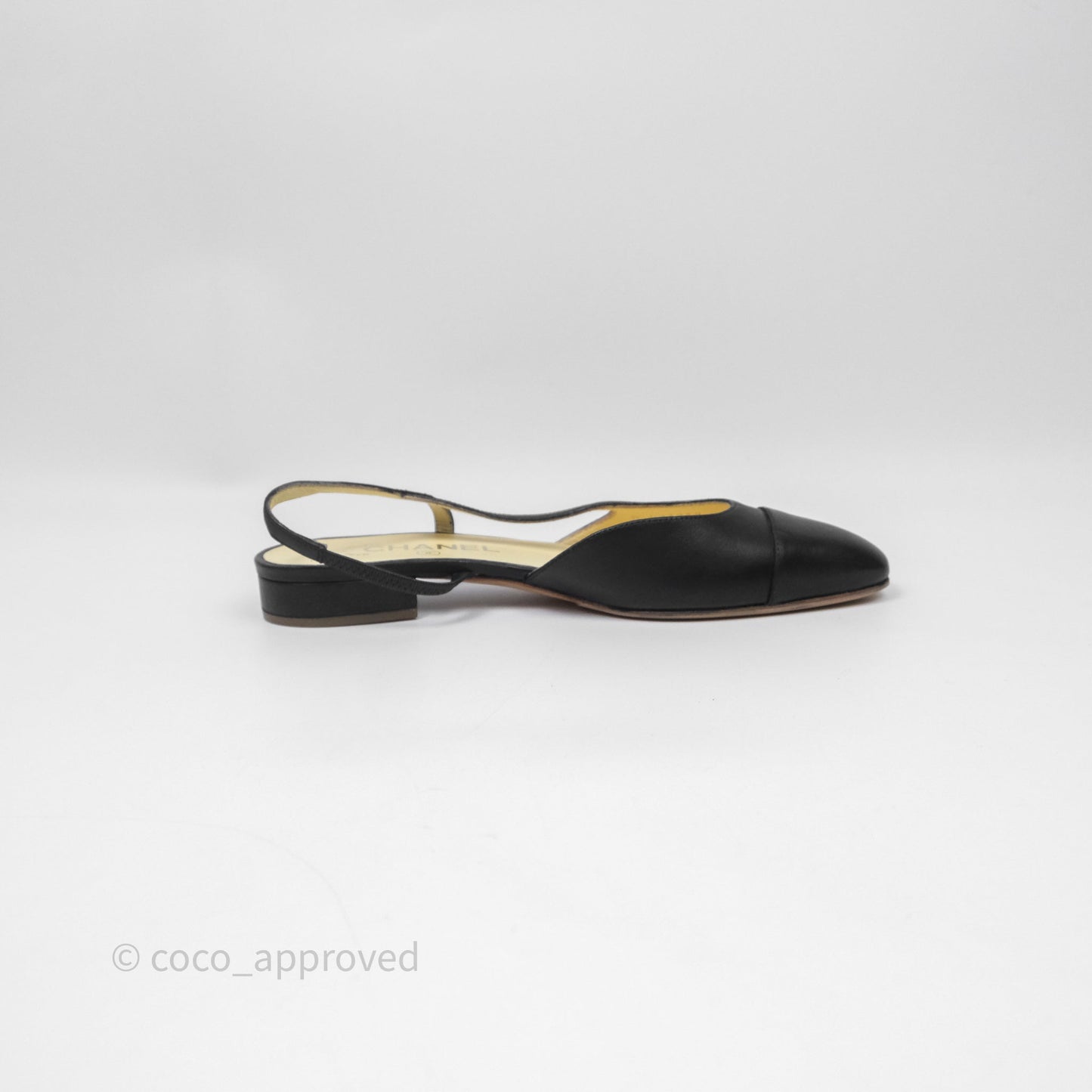 Chanel Classic Slingback Black Size 38