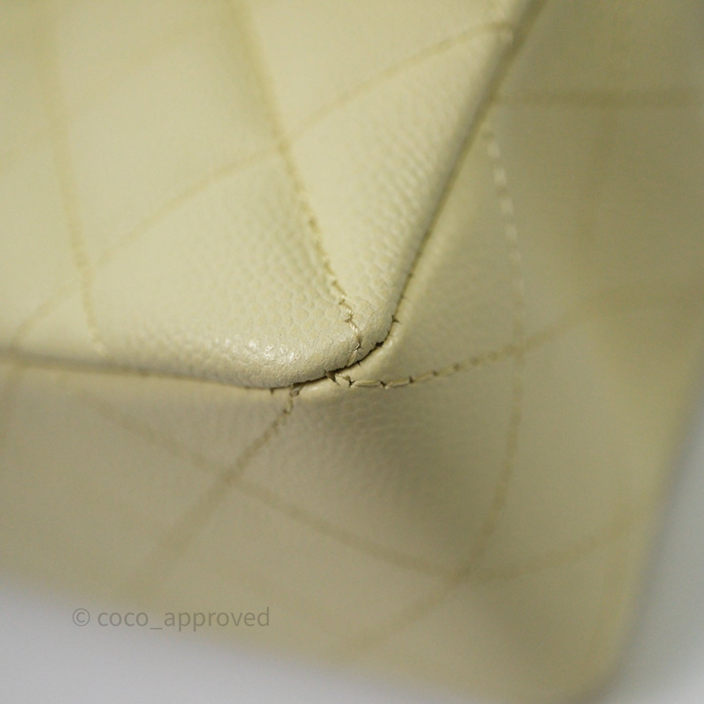 Chanel Small Classic Quilted Flap Yellow Caviar Gold Hardware