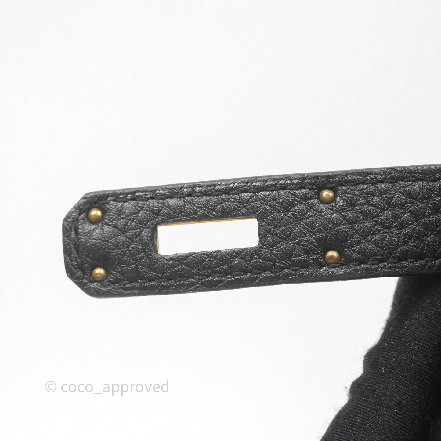 Hermès Birkin 35 Retourne Black Noir 89 Clemence Gold Hardware