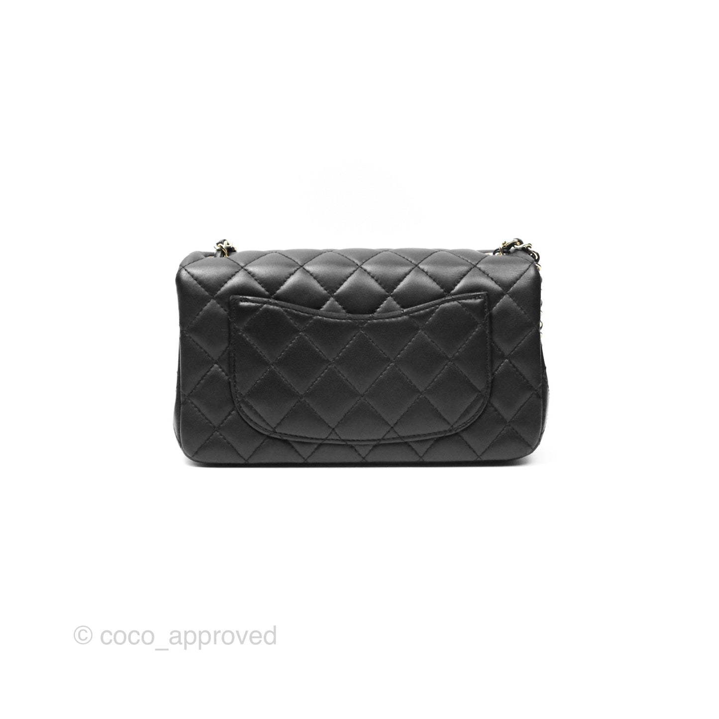 Chanel Ball Crush Mini Rectangular Black Lambskin Gold Hardware 23C