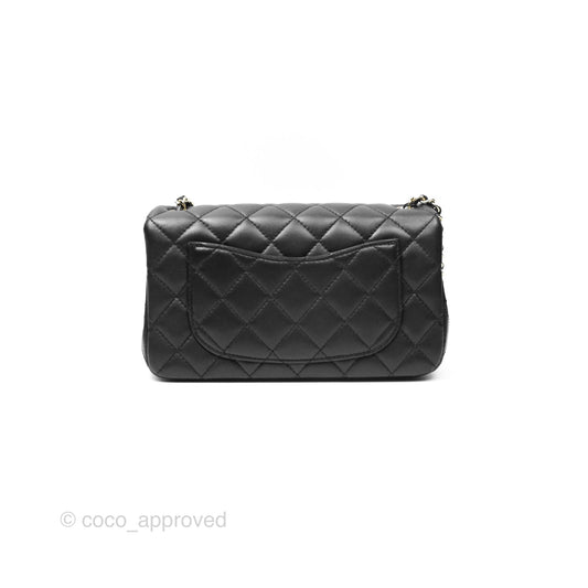 Chanel Ball Crush Mini Rectangular Black Lambskin Gold Hardware 23C