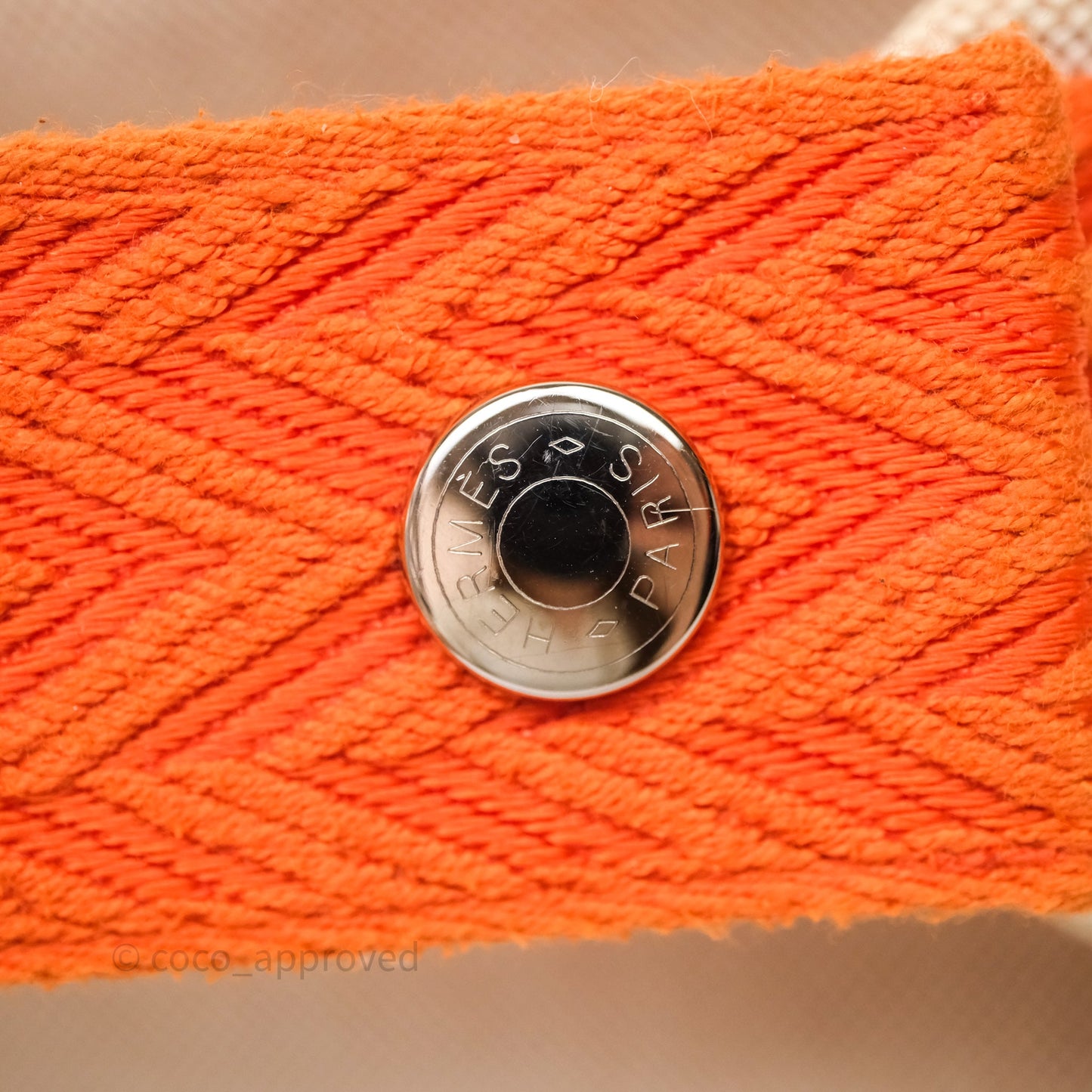 Hermès Small Bride-A-Brac Natural Orange Canvas