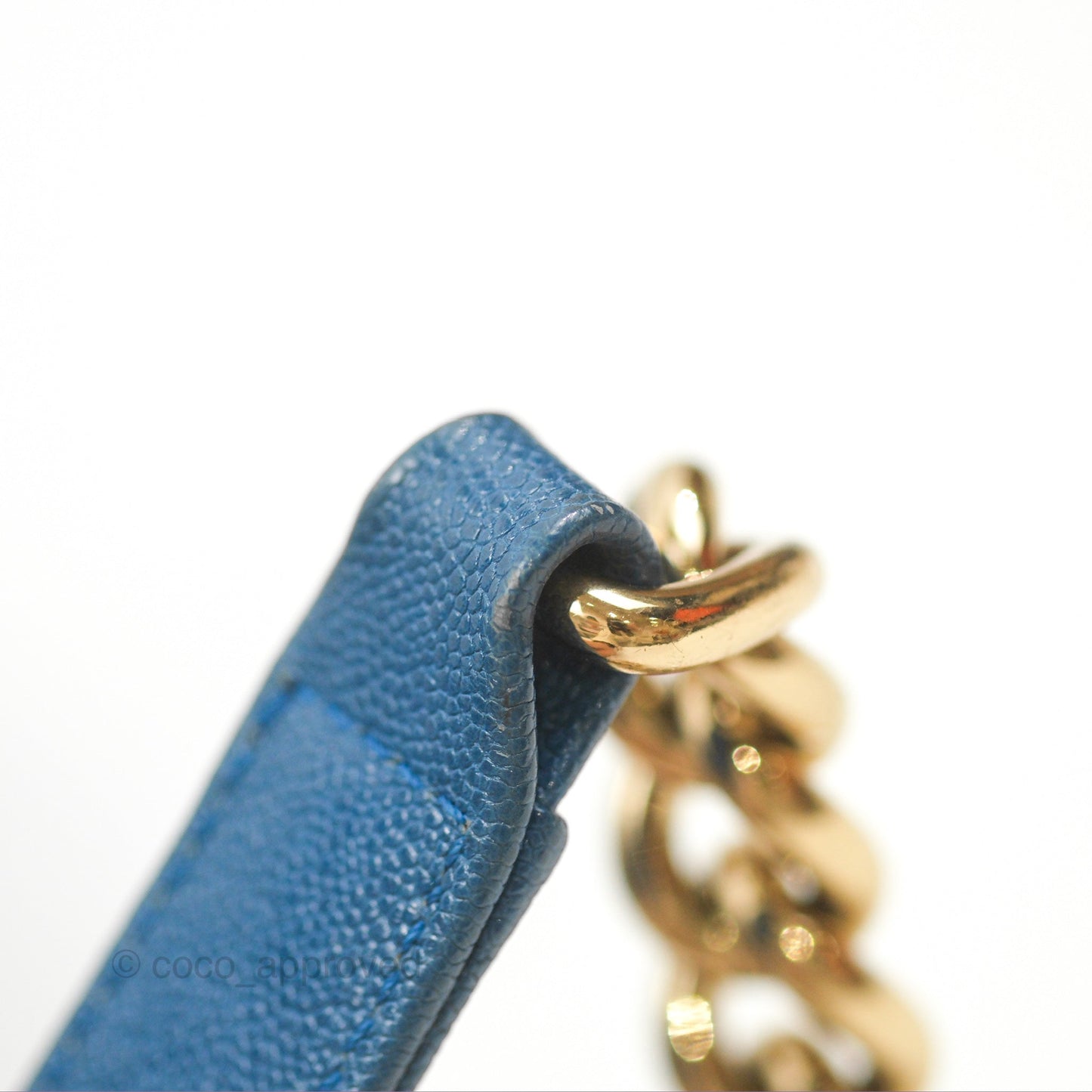 Chanel Small Boy Blue Caviar Gold Hardware