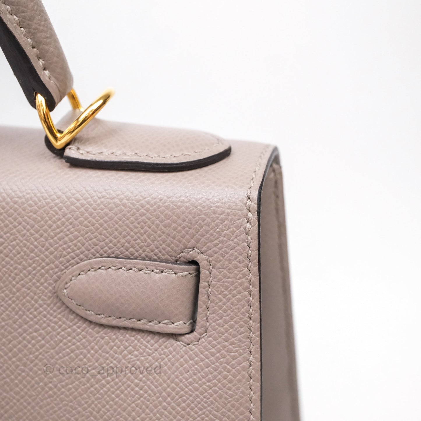 Hermes Kelly 28 Gris Asphalte Epsom Gold Hardware