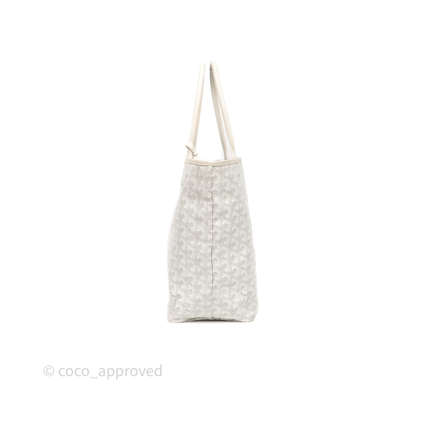 Goyard St Louis Tote PM White