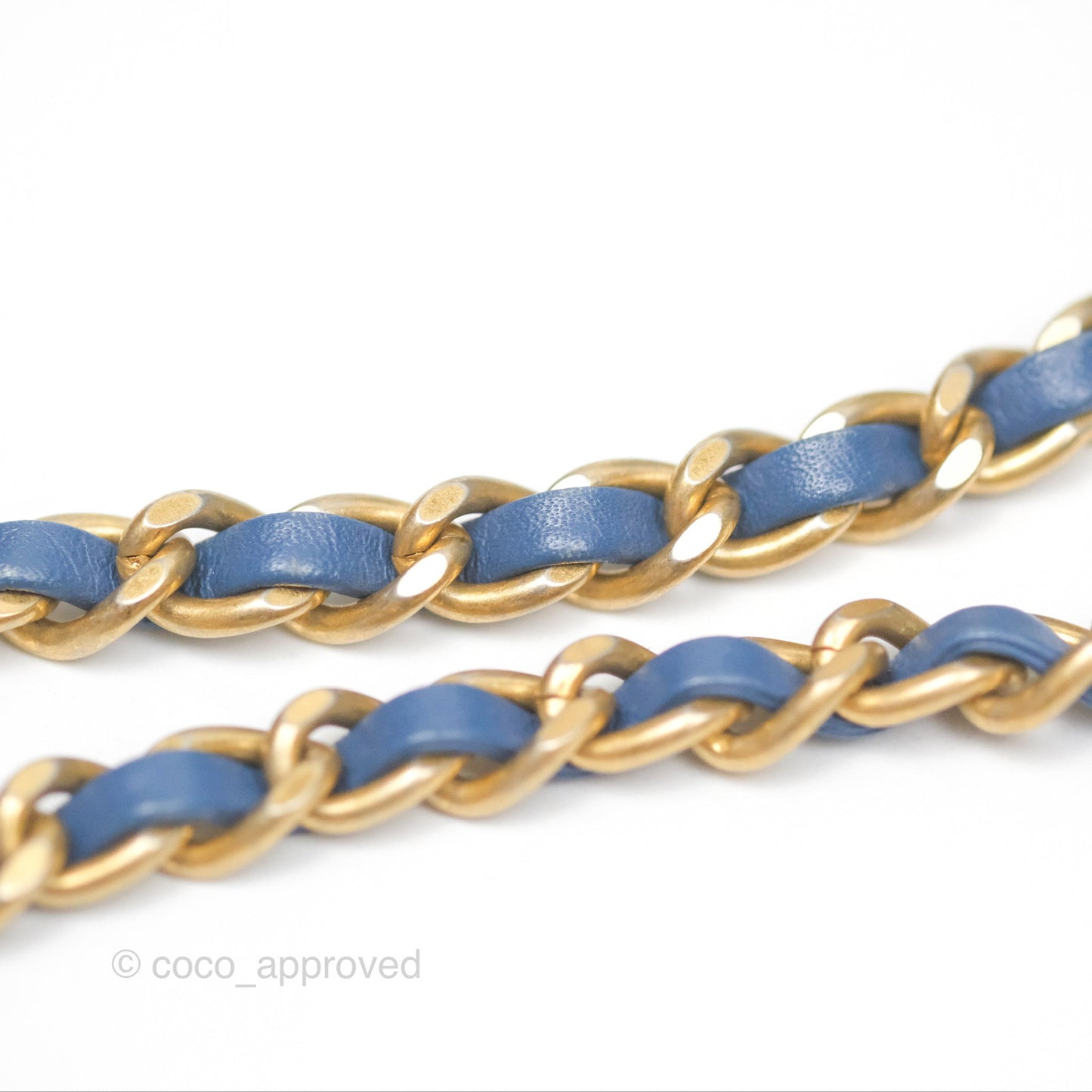 Chanel Mini Square Pearl Crush Quilted Denim Aged Gold Hardware