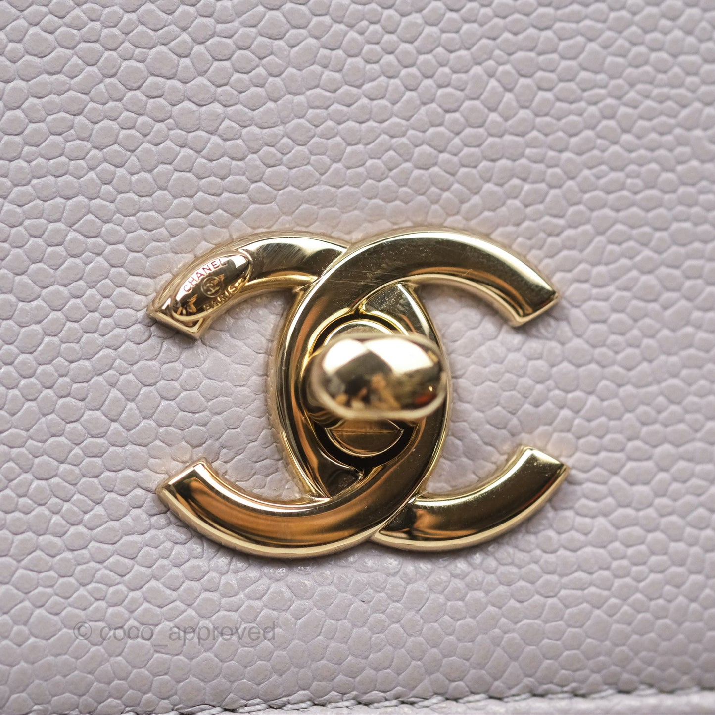 Chanel Mini Business Affinity Backpack Grey Caviar Gold Hardware 22B