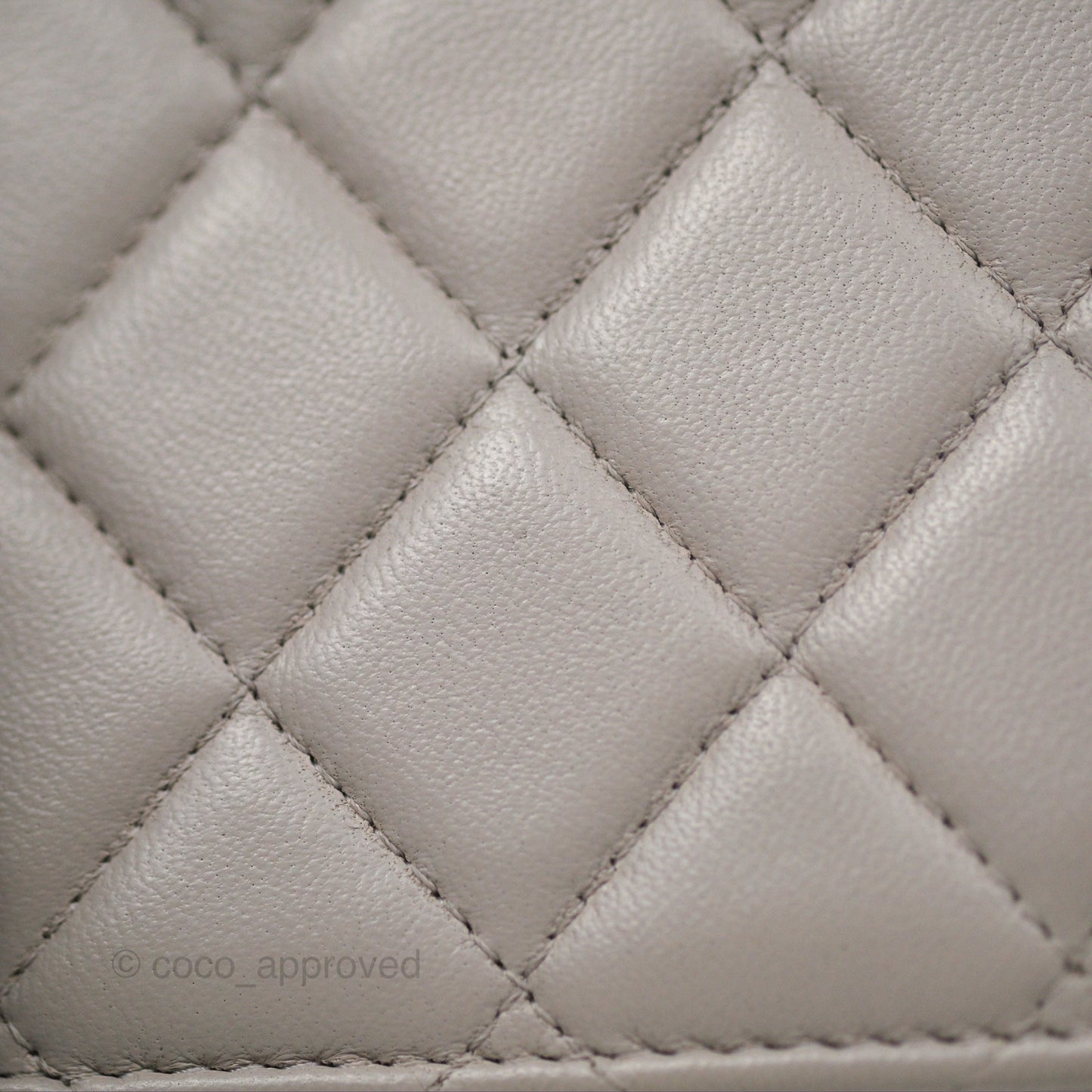 Chanel Trendy CC WOC Quilted Grey Lambskin Gold Hardware