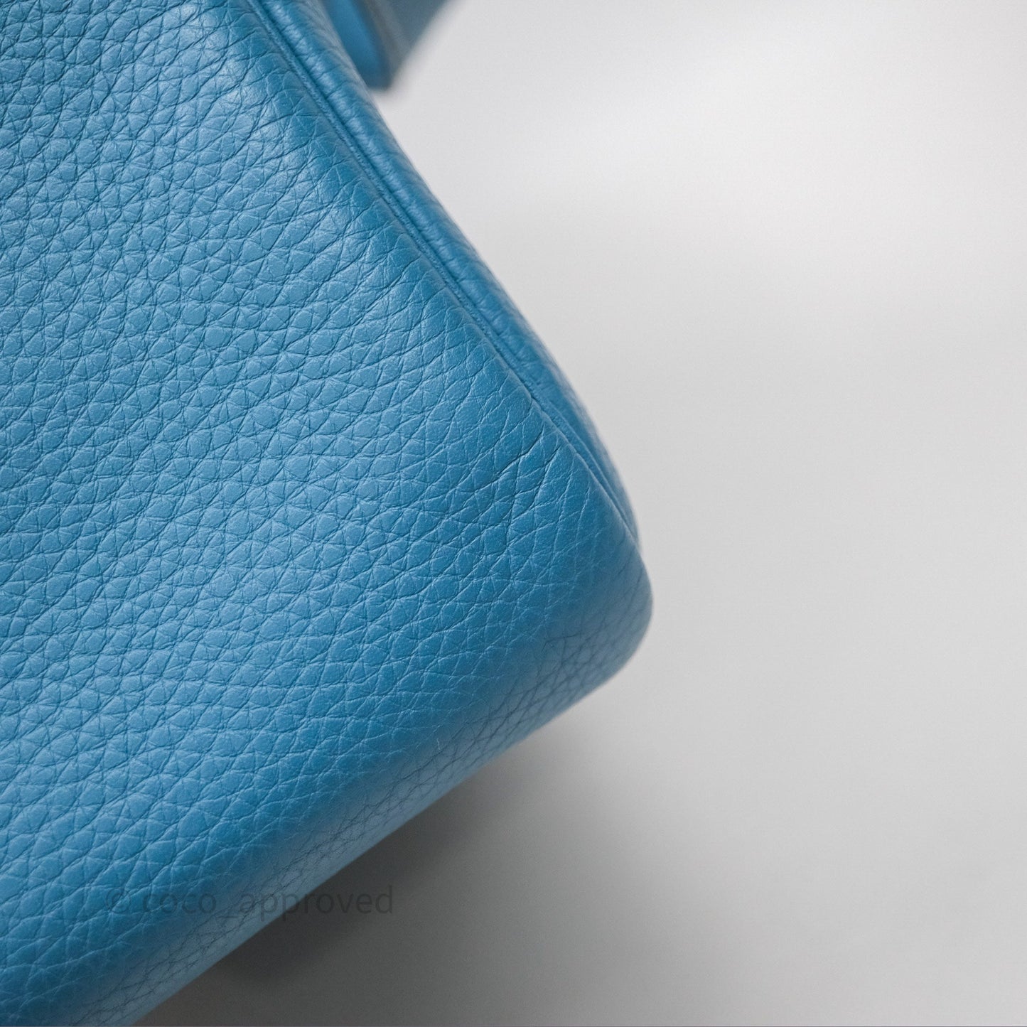Hermès Lindy 30 Bleu Jean 75 Clemence Palladium Hardware