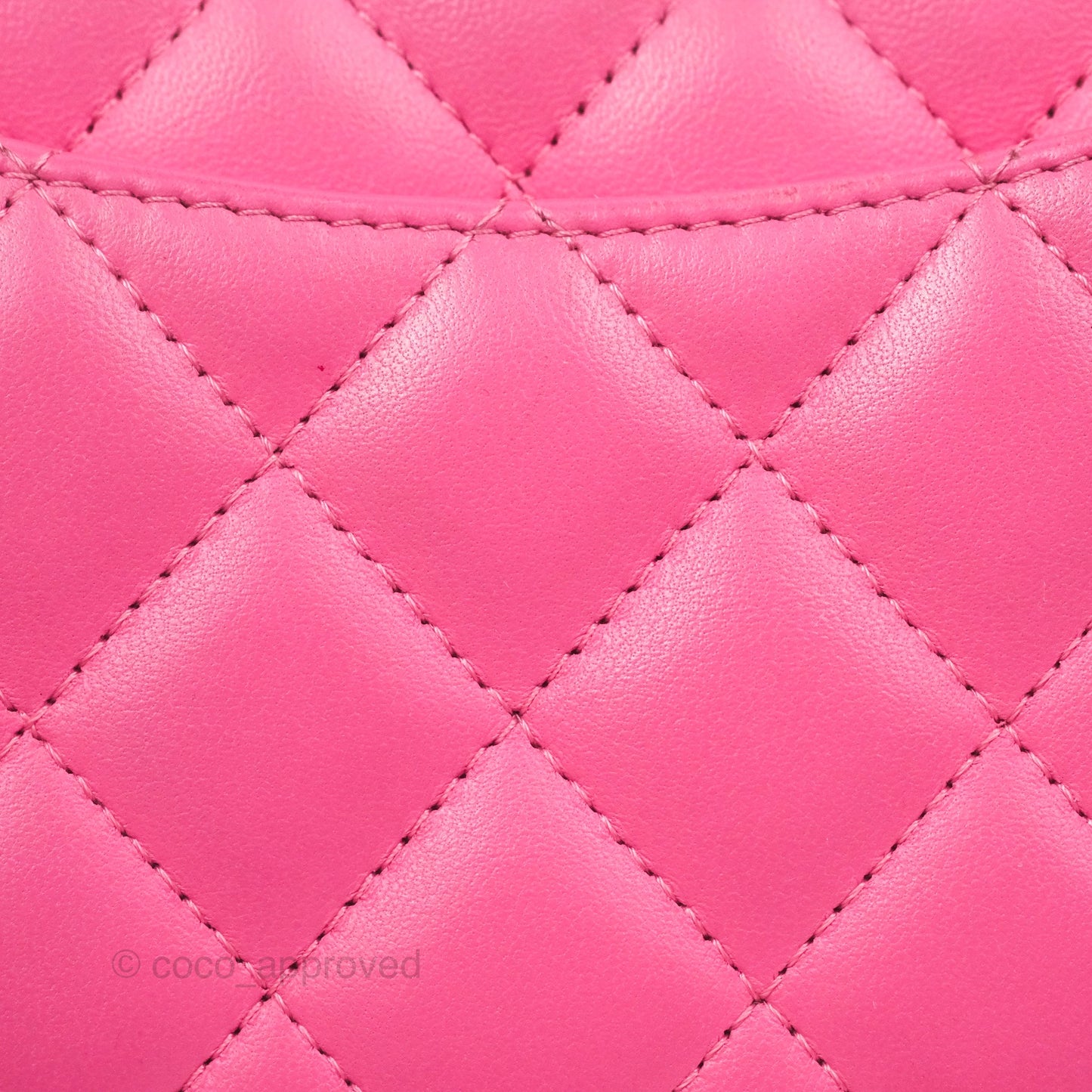 Chanel Quilted Mini Rectangular Flap Pink Lambskin Silver Hardware