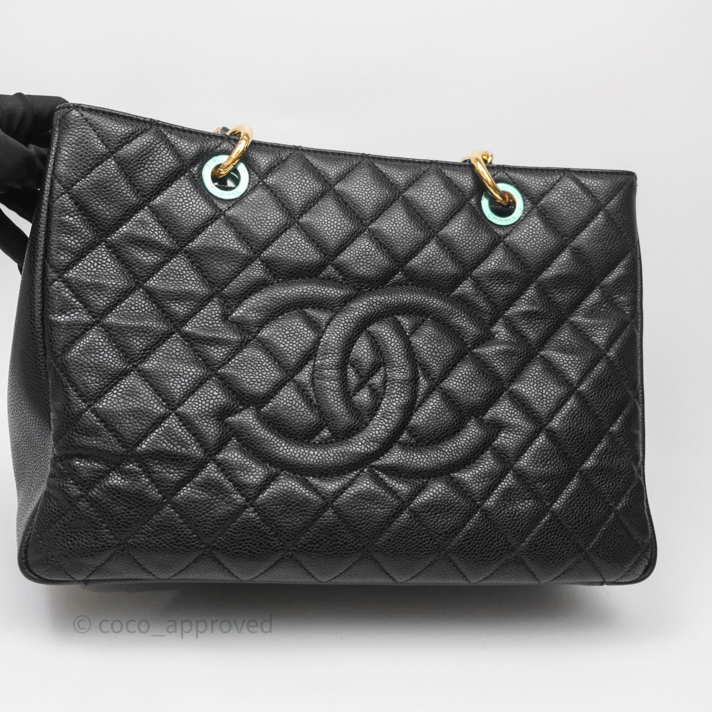 Chanel GST Black Caviar Gold Hardware