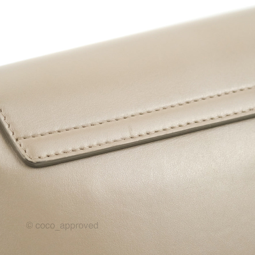 Chloé Small Tess Bag Motty Grey Grained Calfskin