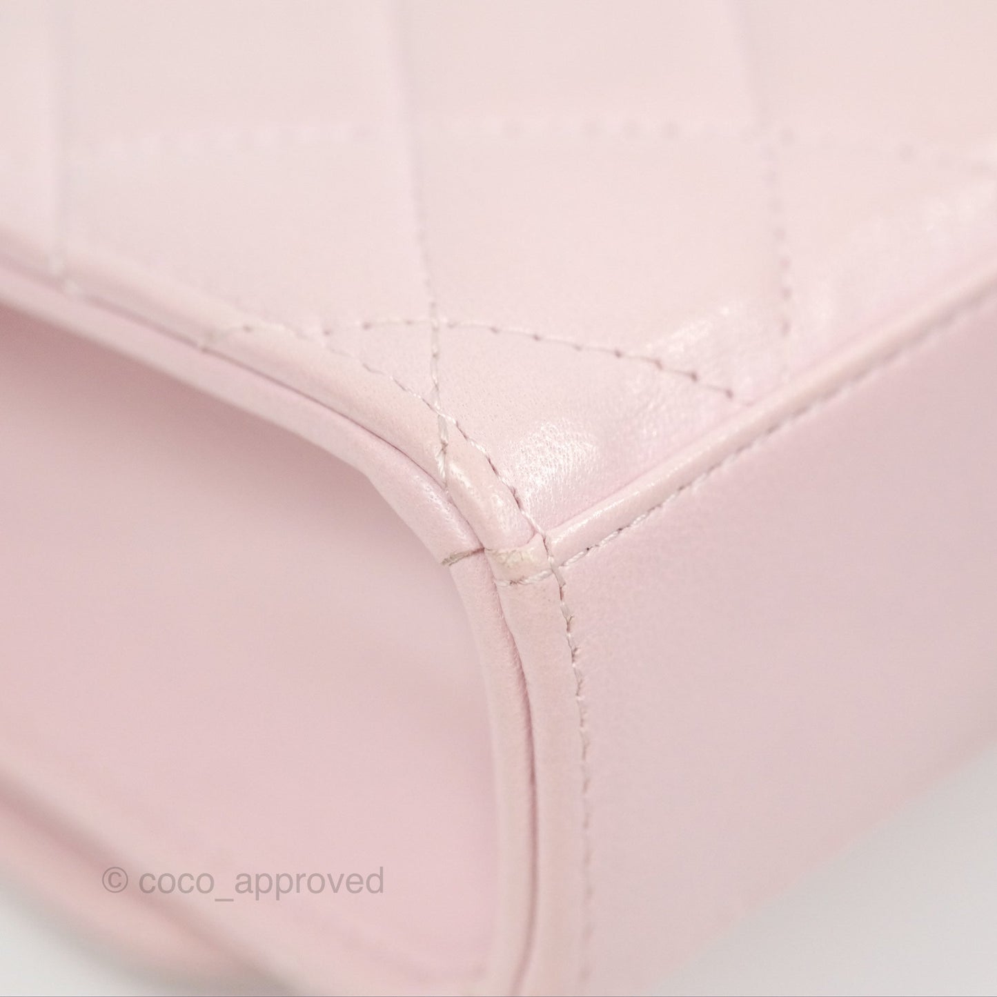 Chanel Mini Quilted Trendy CC Clutch With Chain Lilac Rose Clair Lambskin Gold Hardware