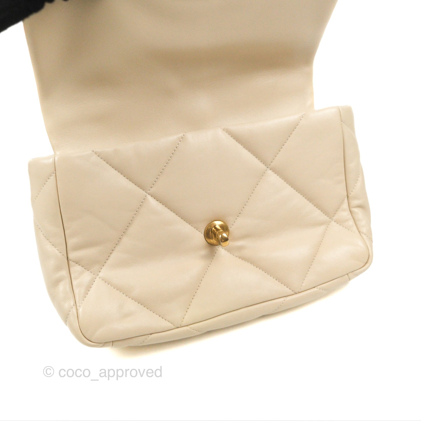 Chanel 19 Small Ivory Beige Mixed Hardware