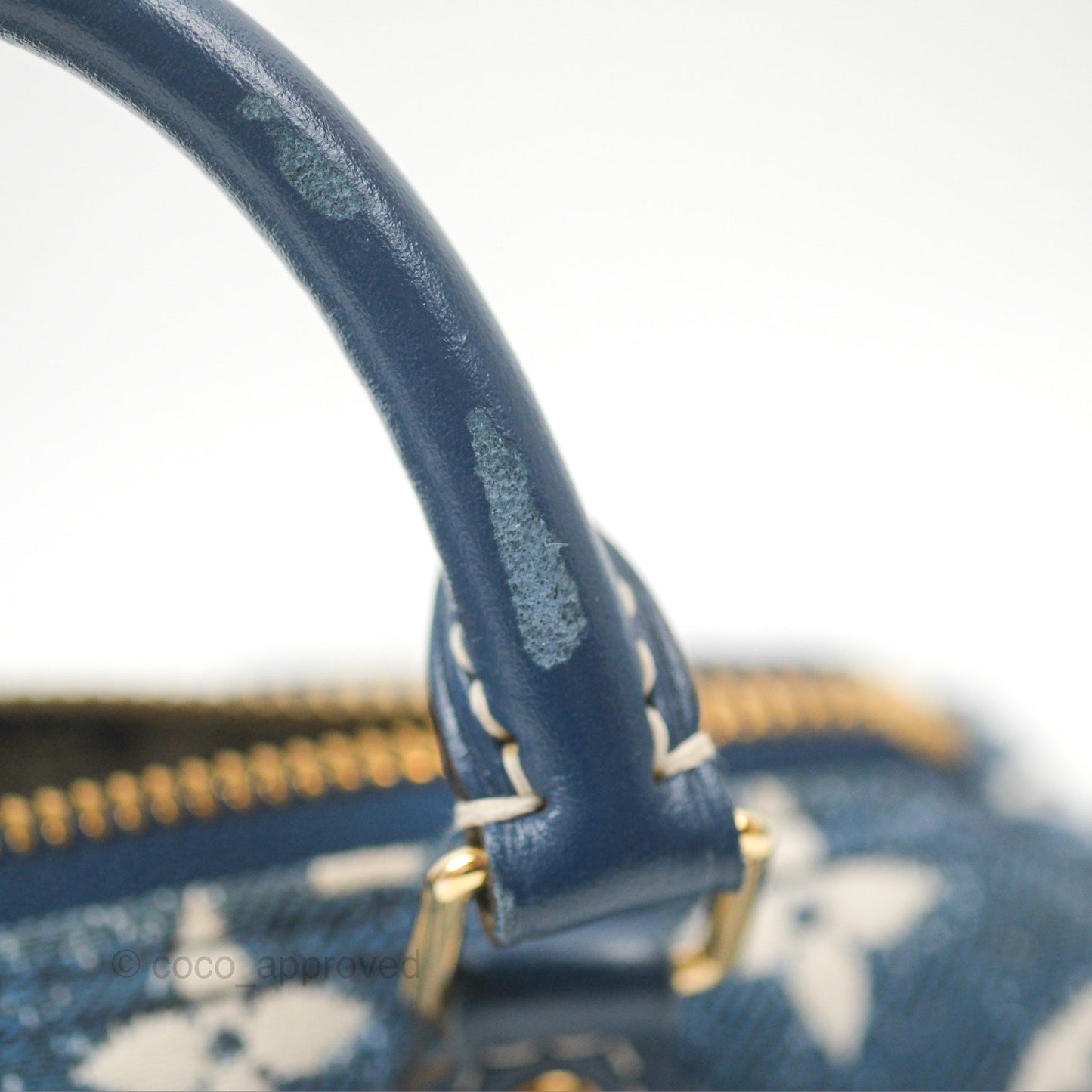 Louis Vuitton Nano Speedy Denim Monogram Blue