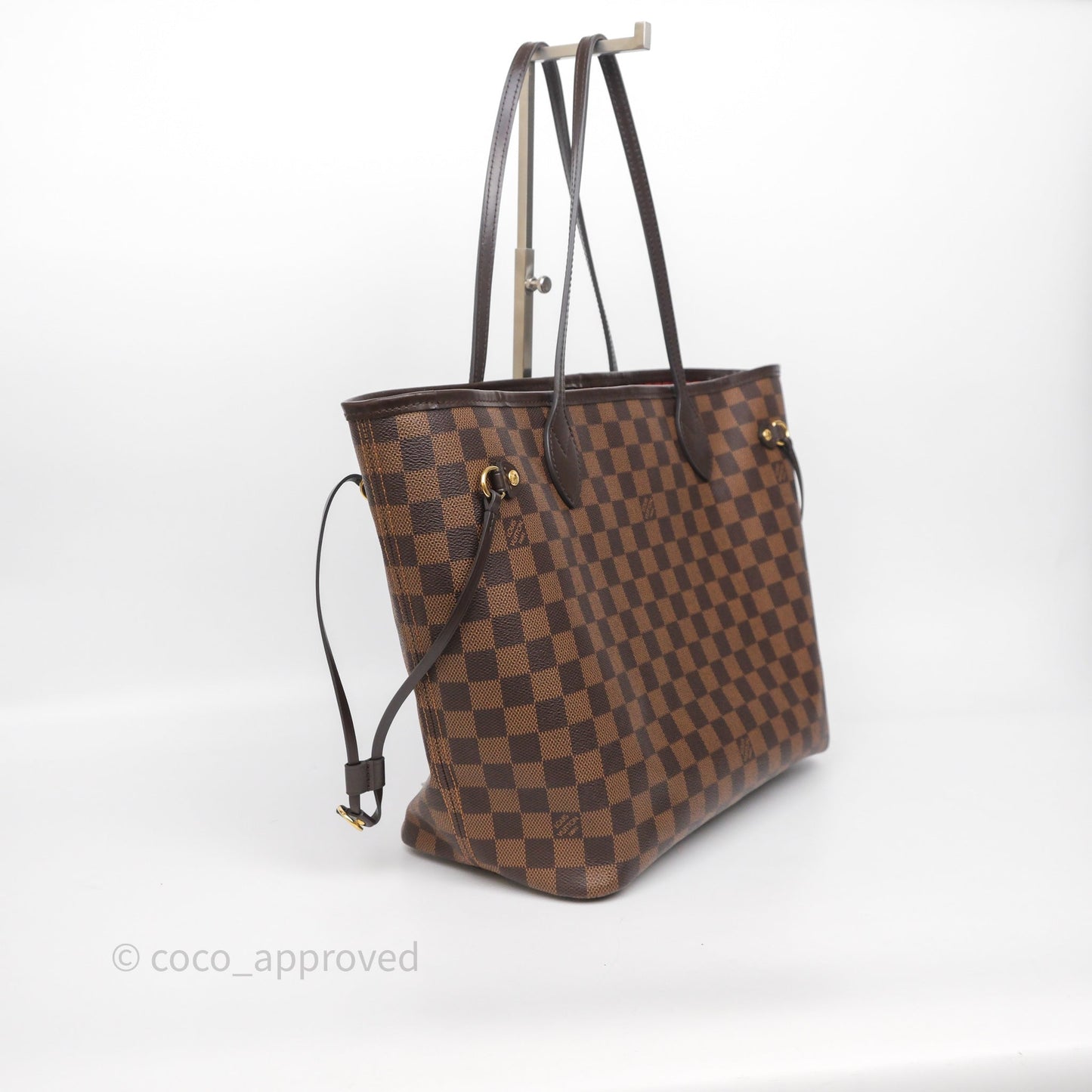 Louis Vuitton Neverfull MM Tote Bag Damier Ebene Canvas