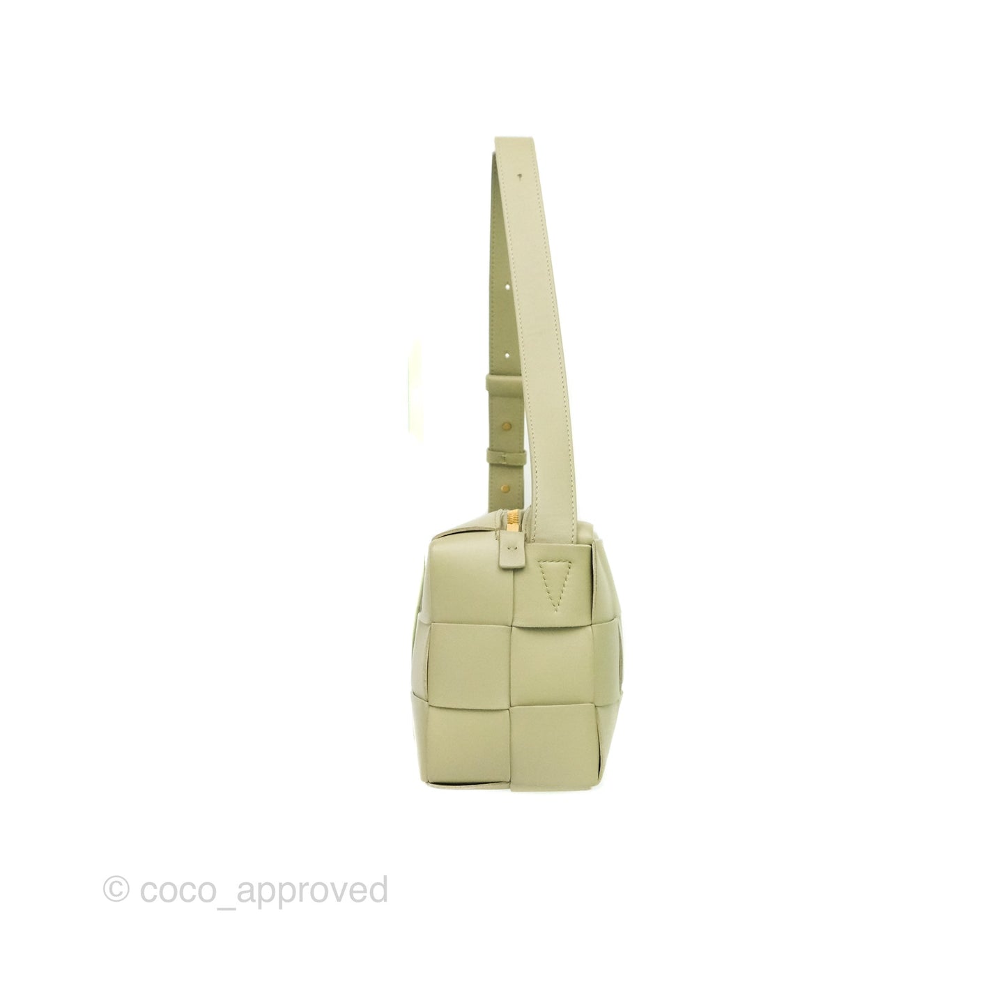 Bottega Veneta Brick Cassette Bag Olive Green Intrecciato Lambskin