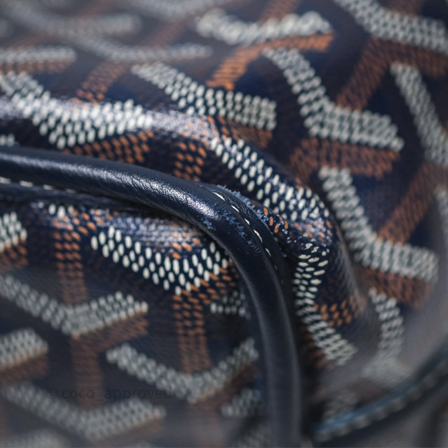 Goyard Anjou Mini Bag Goyardine Canvas Navy