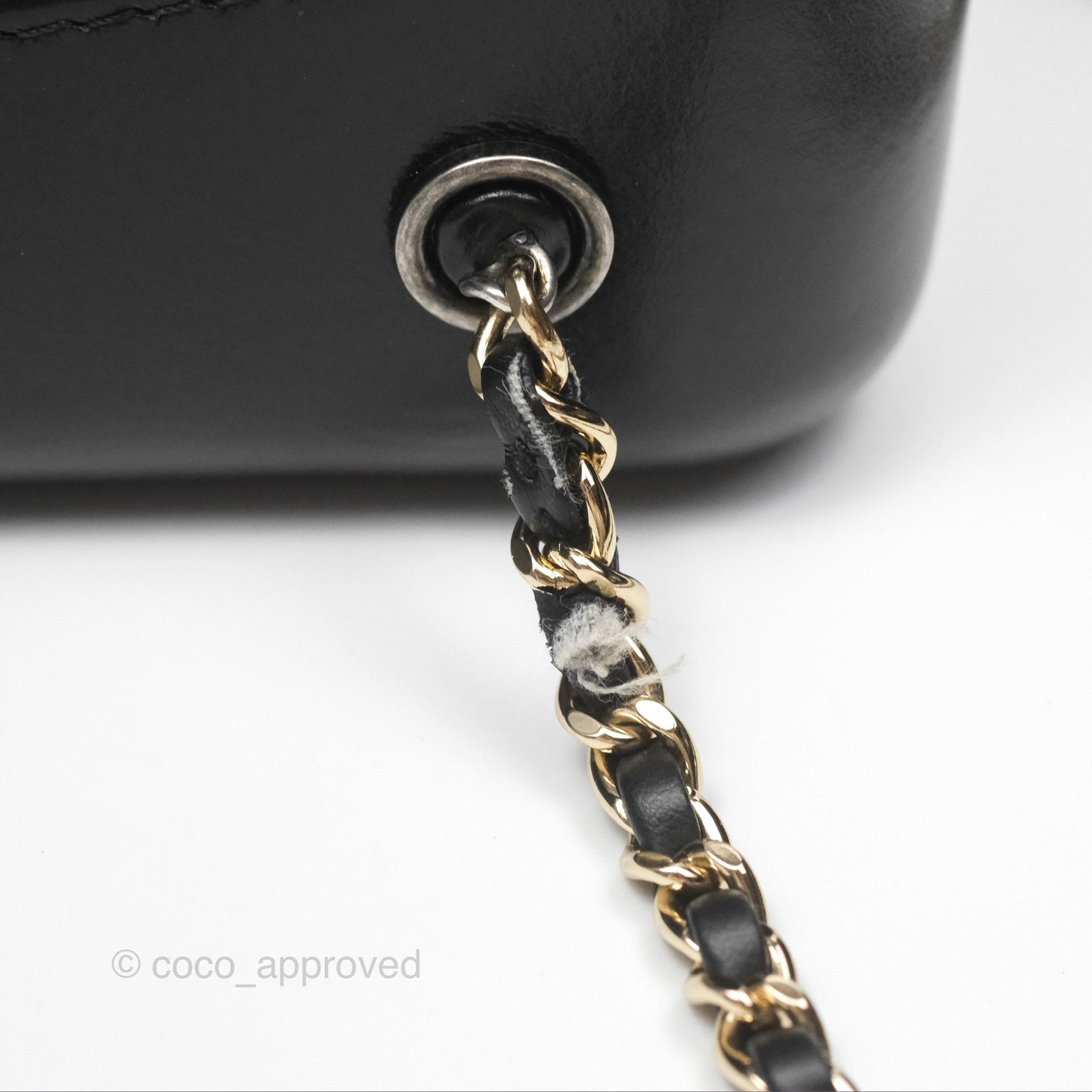 Chanel Medium Gabrielle Backpack Black Aged Calfskin